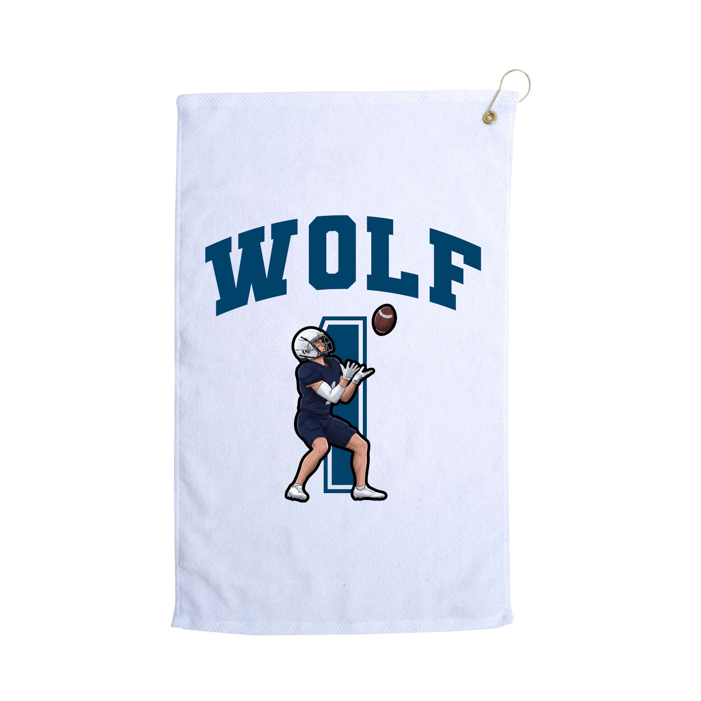 Golf Towel — Number in White