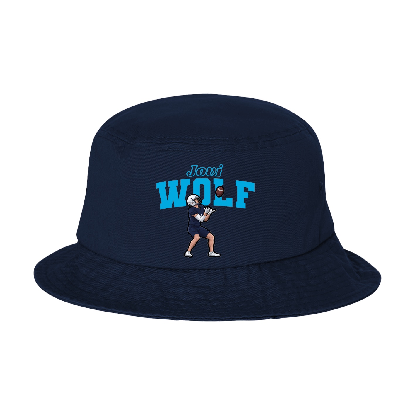 Bucket Cap — Name Arch in Navy