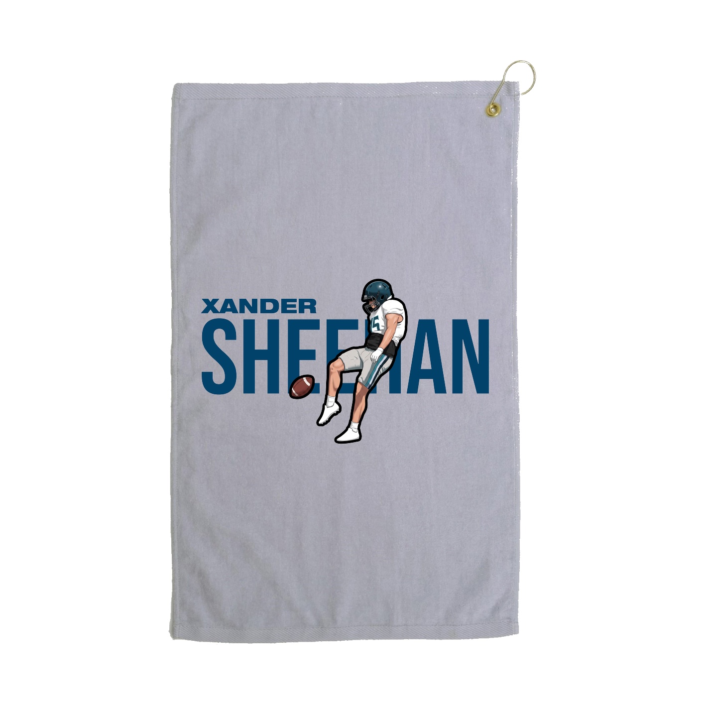 Golf Towel — Player Name in Grey