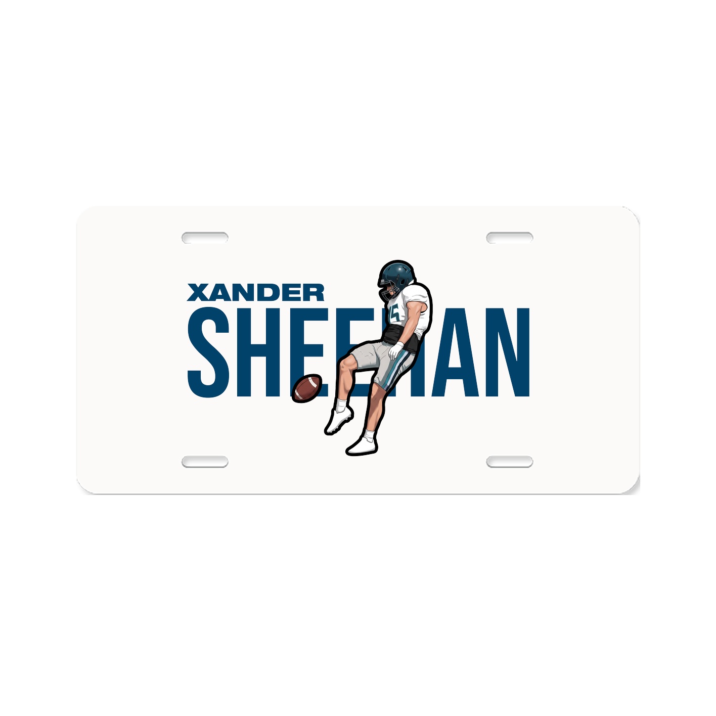 License Plate — Player Name in Classic