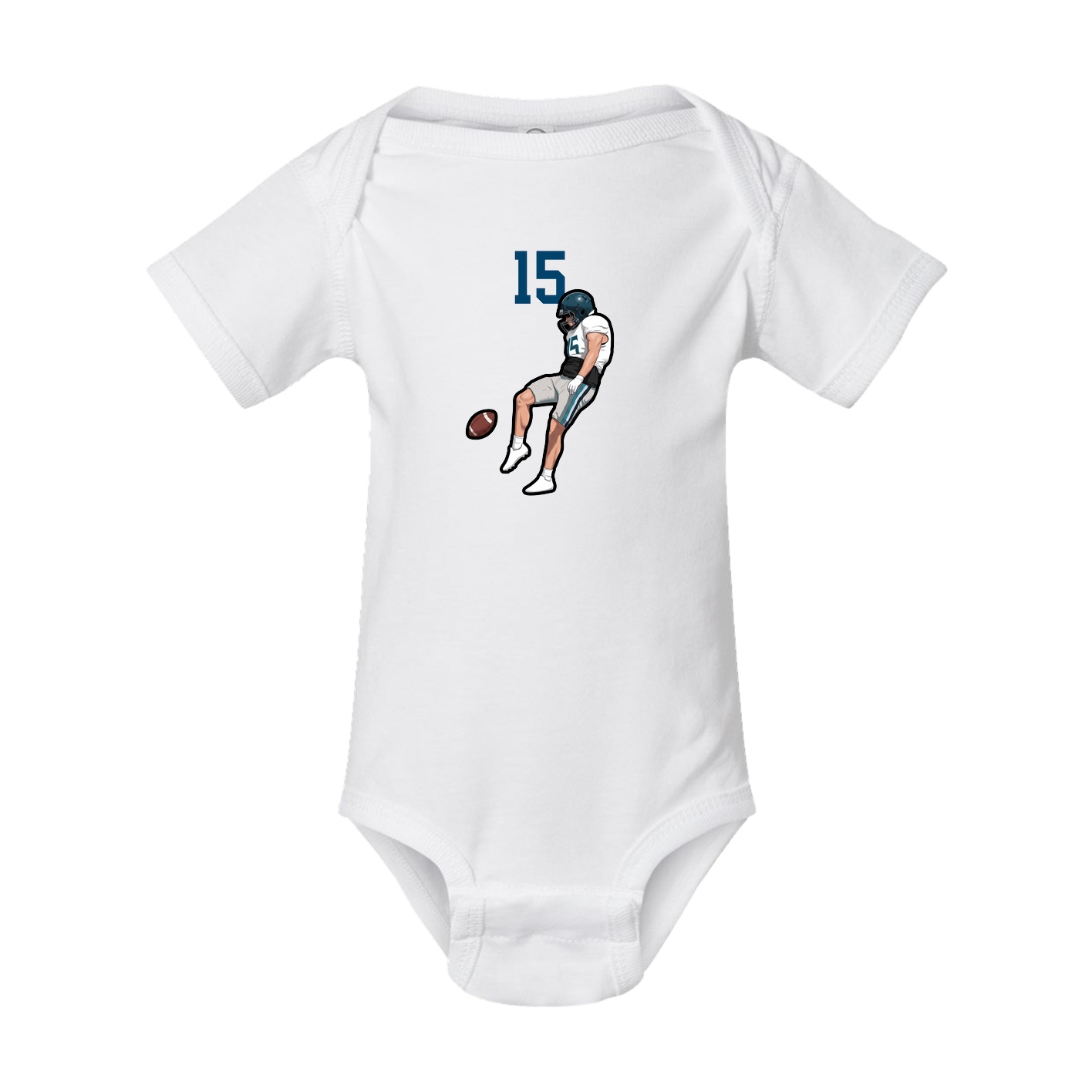 Baby Onesie — Number Top in White