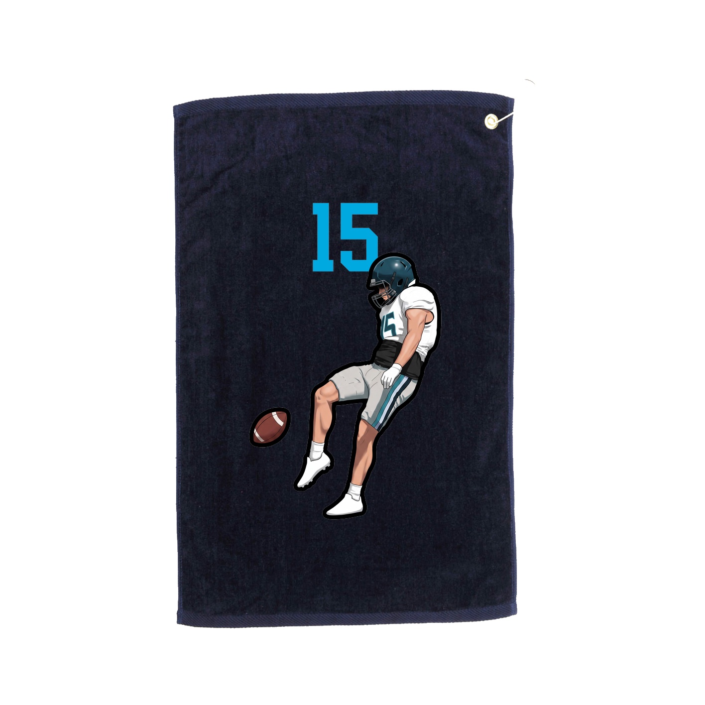 Golf Towel — Number Top in Navy