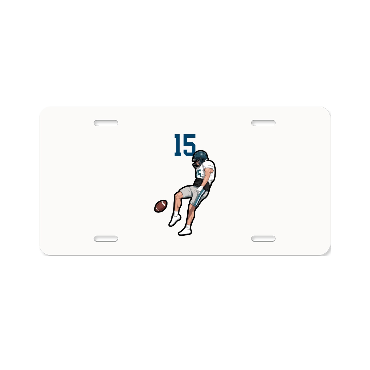License Plate — Number Top in Classic