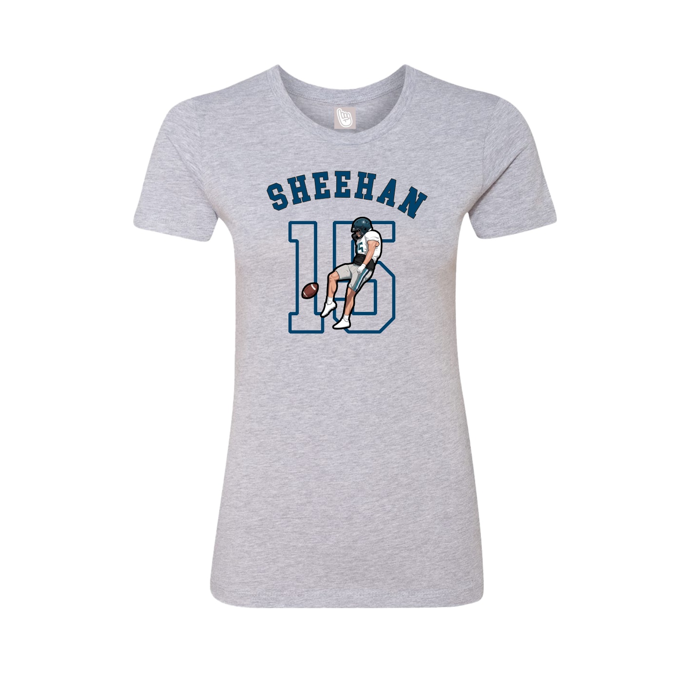 Fitted Women's Tee — Shirsey Arch in Grey