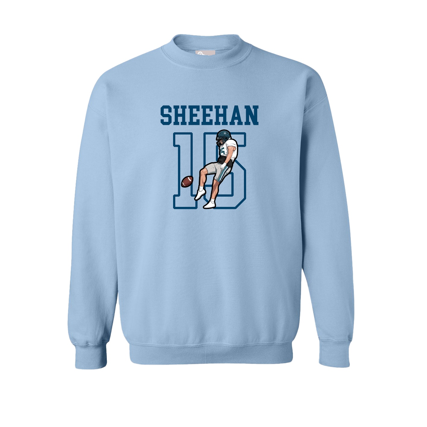 Fleece Crew — Shirsey in Light Blue