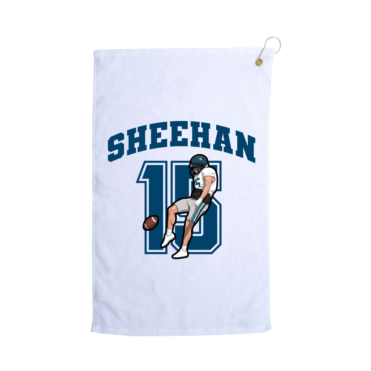 Golf Towel — Number in White