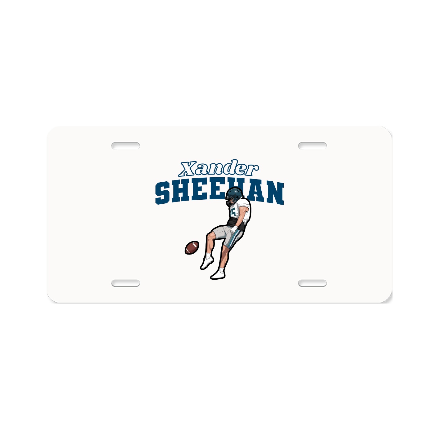 License Plate — Name Arch in Classic