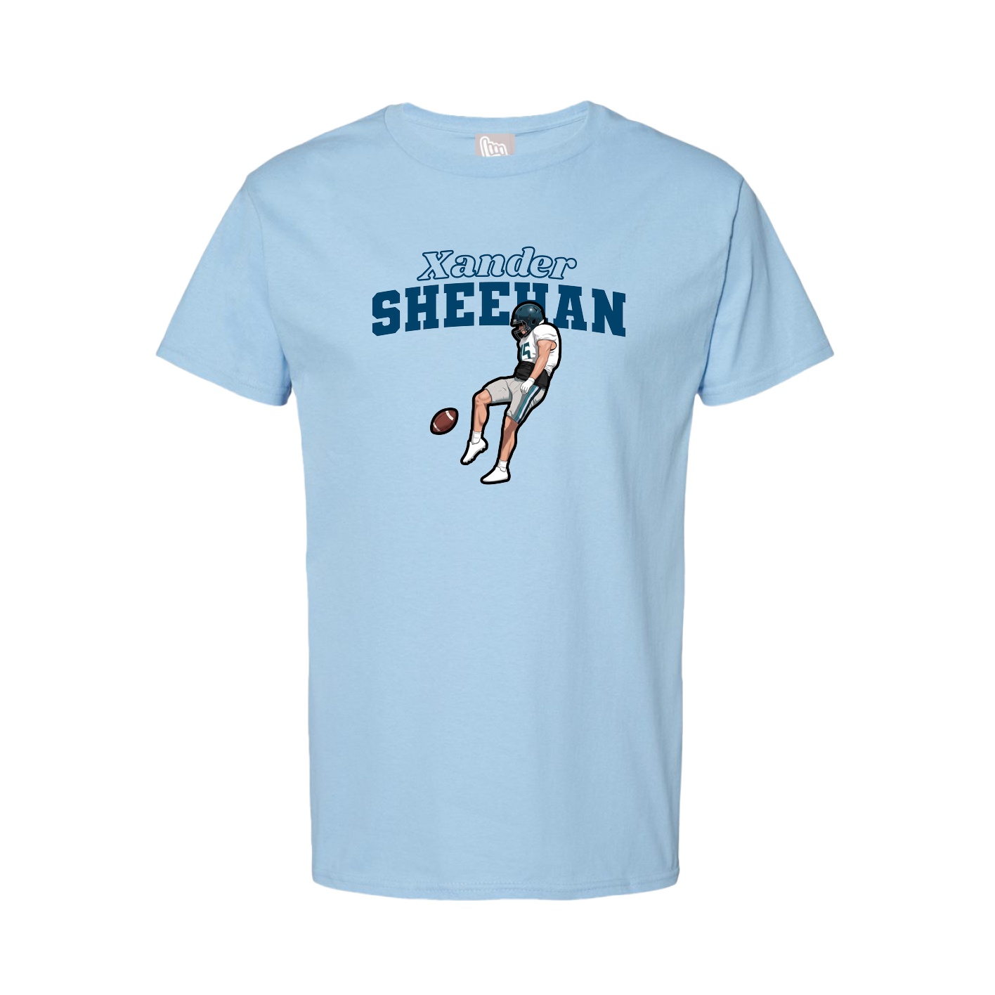 Tee — Name Arch in Light Blue