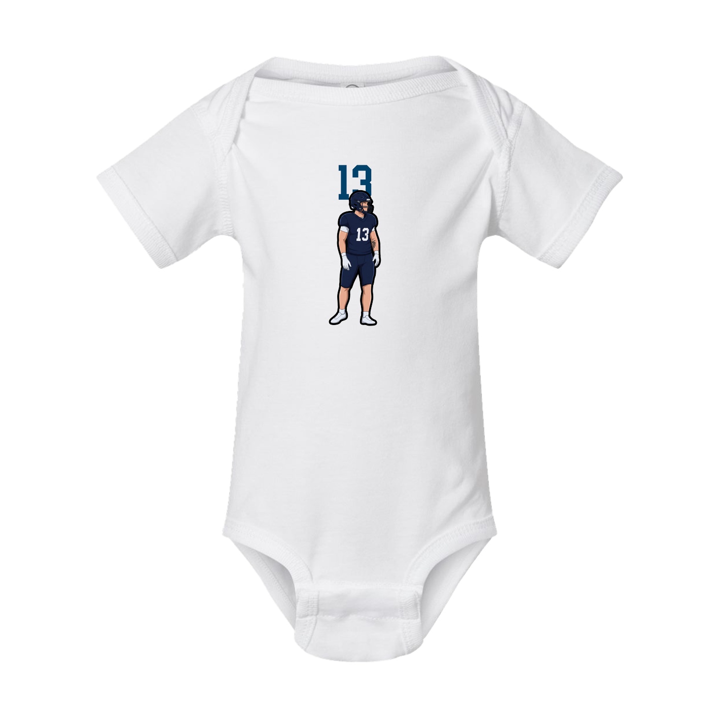 Baby Onesie — Number Top in White