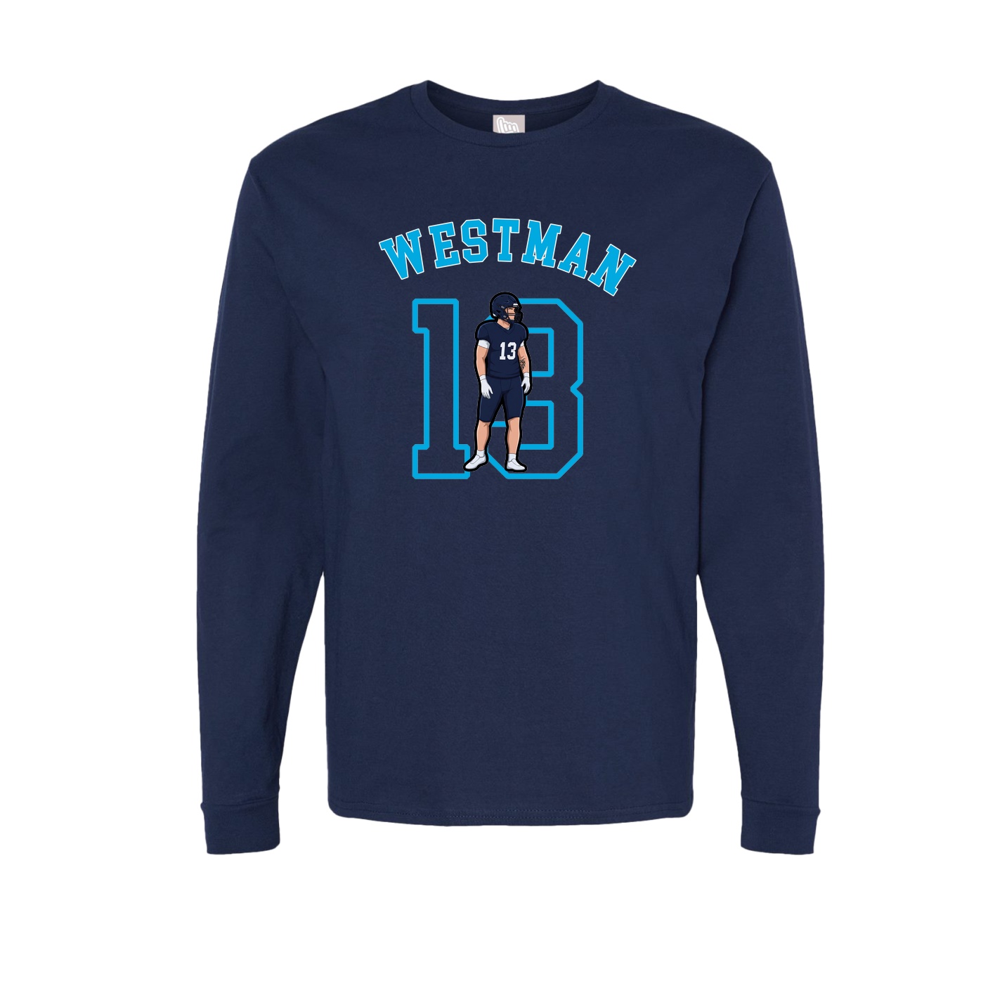 Long Sleeve Tee — Shirsey Arch in Navy