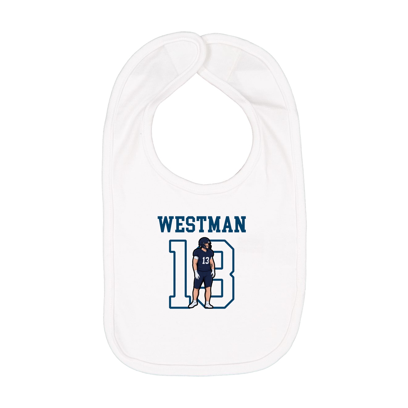 Infant Bib — Shirsey in White