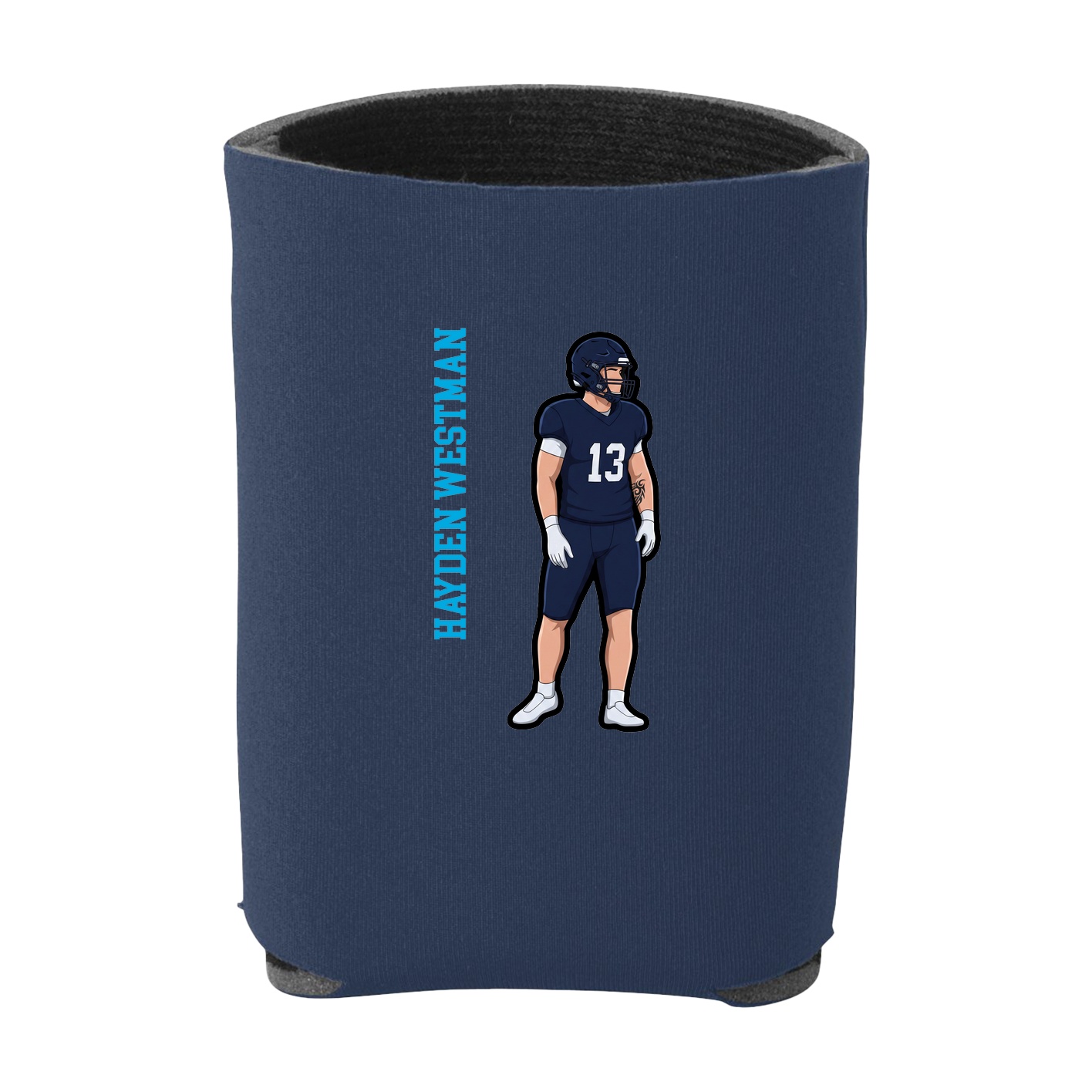 Can Holder — Name Vertical in Navy