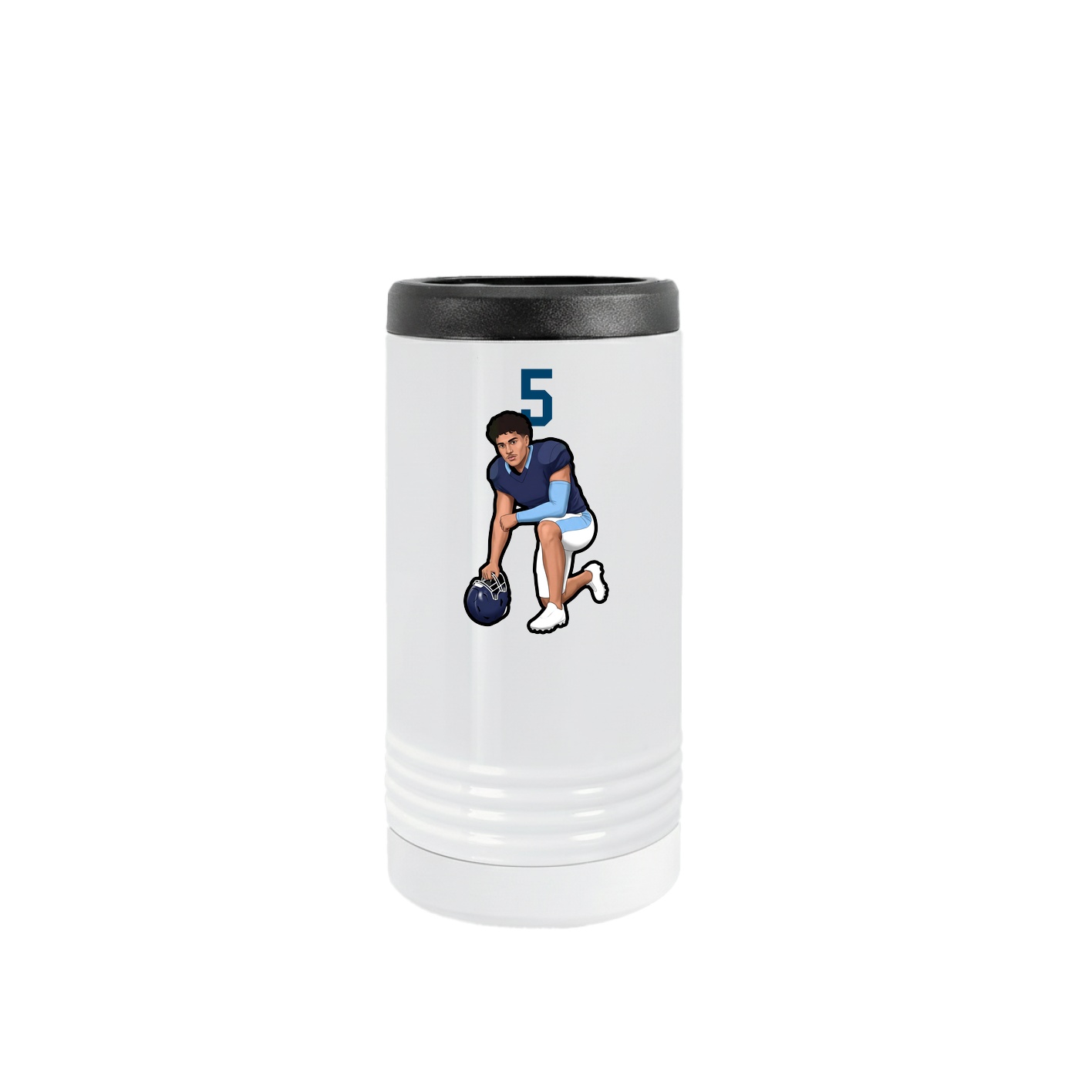 Slim Beverage Holder — Number Top in White
