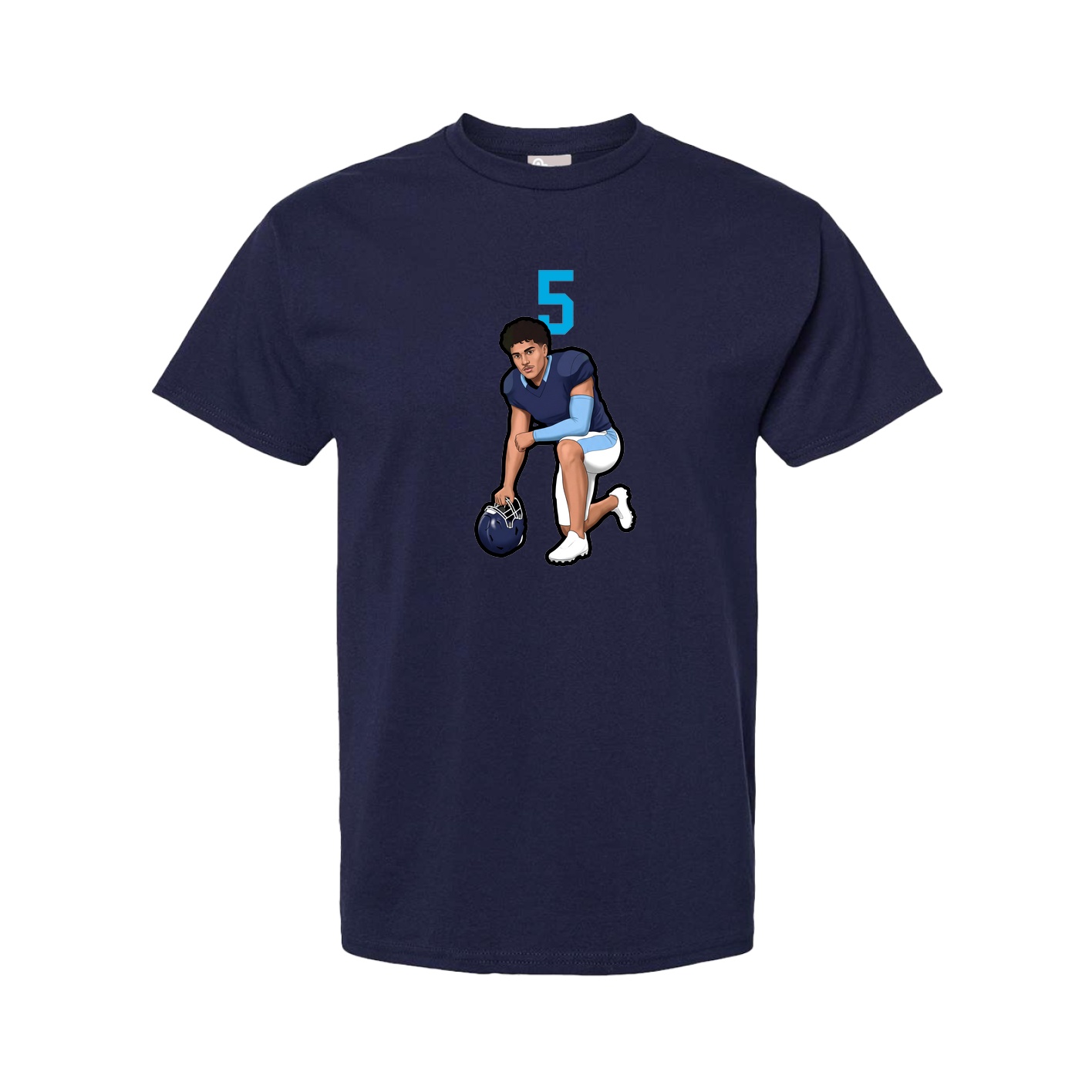 Youth Tee — Number Top in Navy
