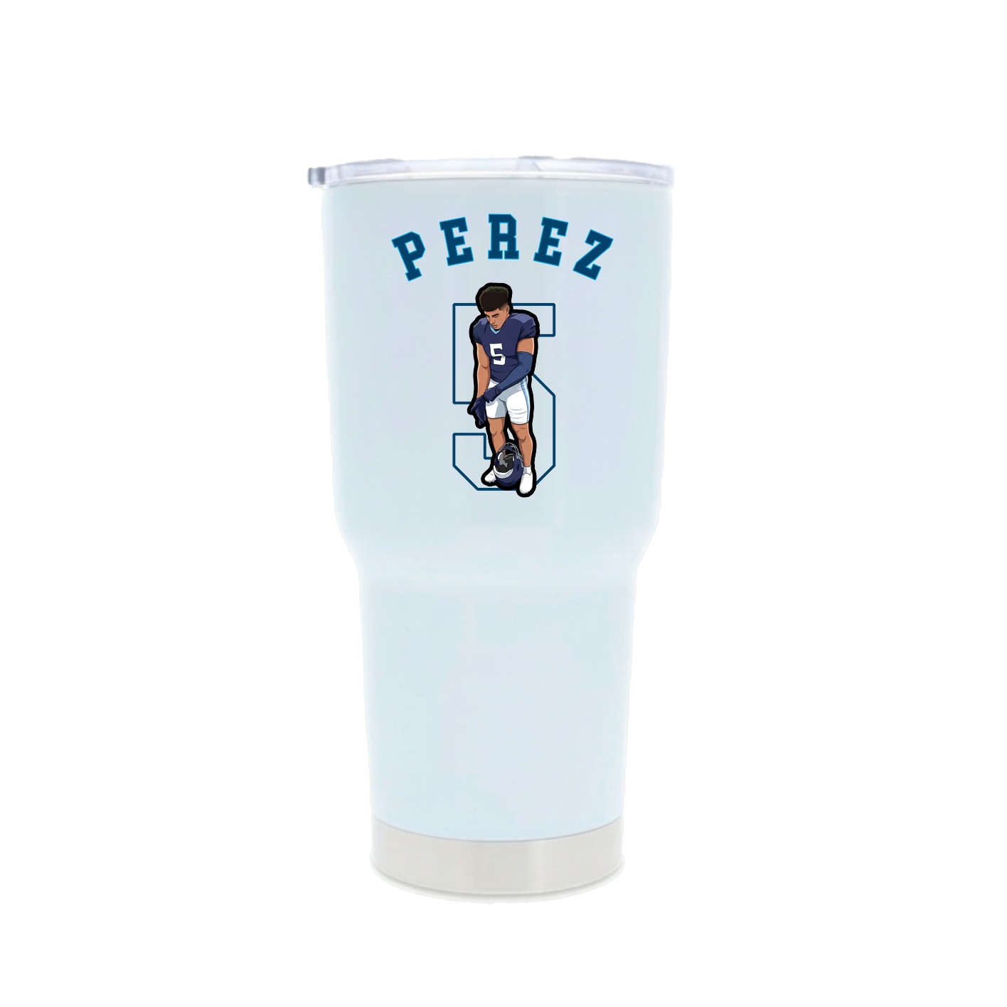 30oz Stainless Steel Tumbler — Shirsey Arch in White