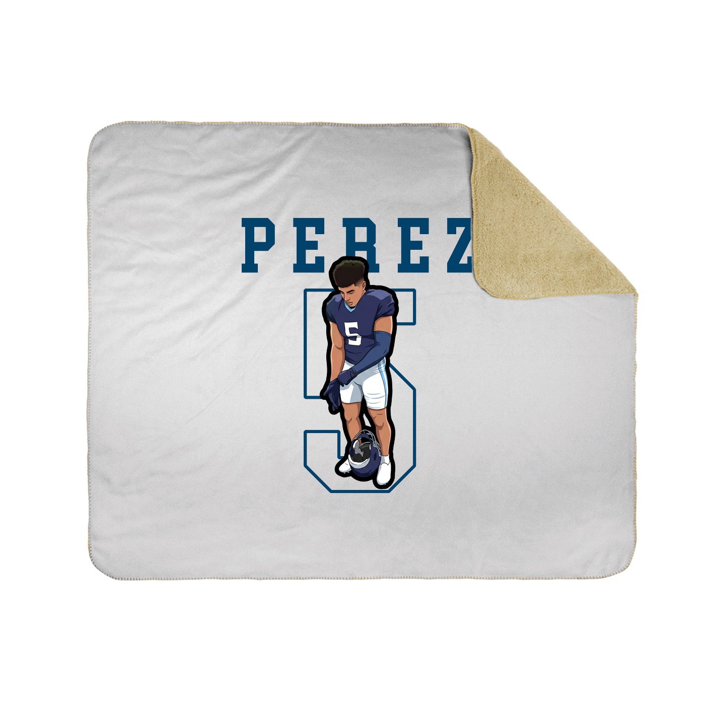 50x60 Sherpa Lined Throw Blanket