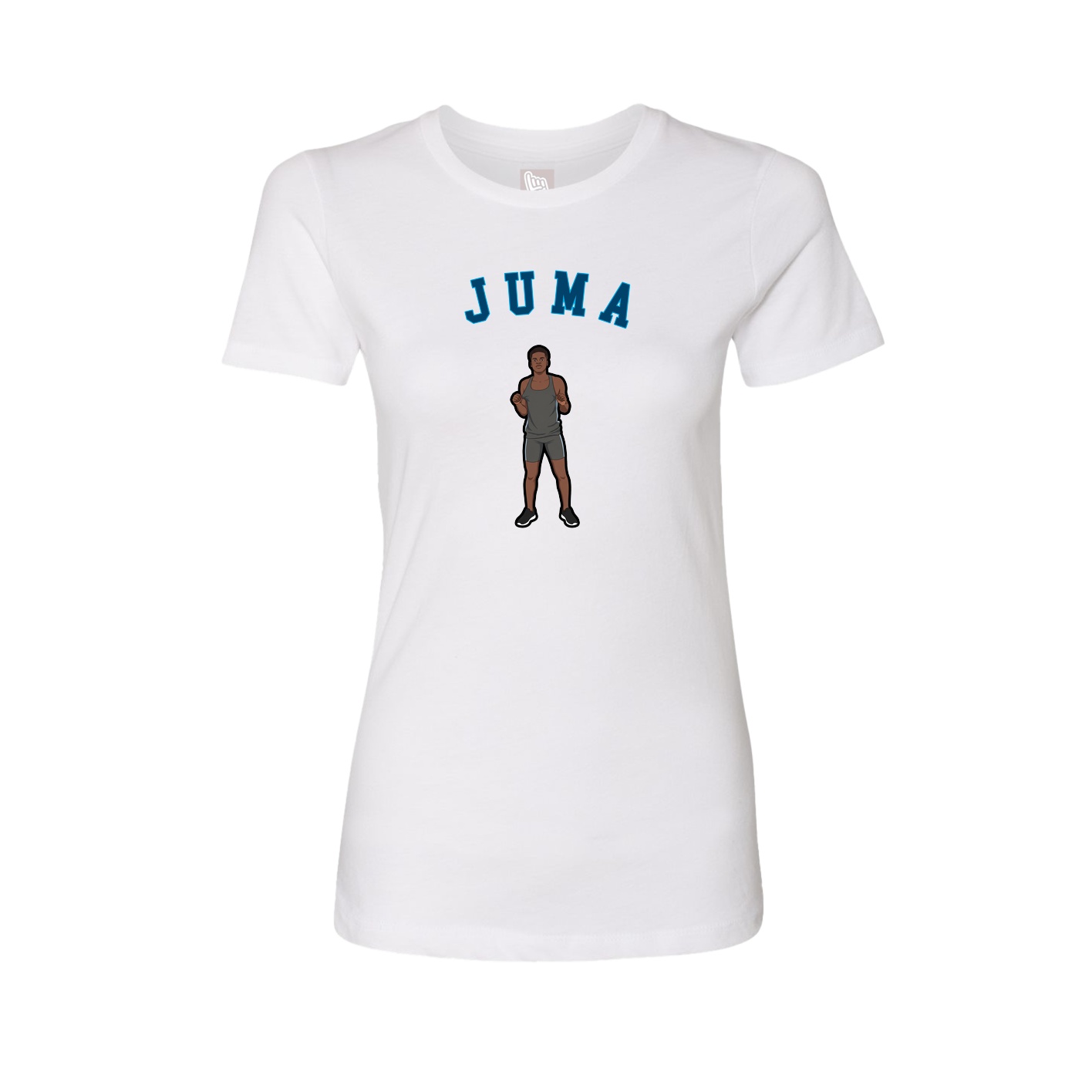 Fitted Women's Tee — Shirsey Arch in White