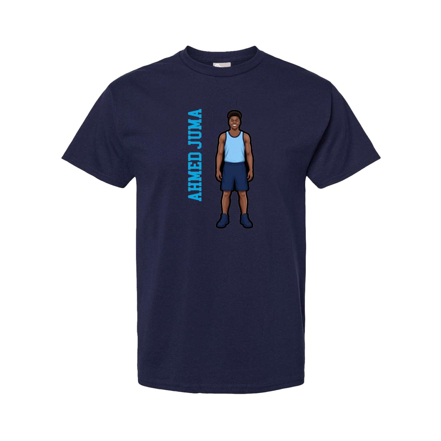 Youth Tee — Name Vertical in Navy