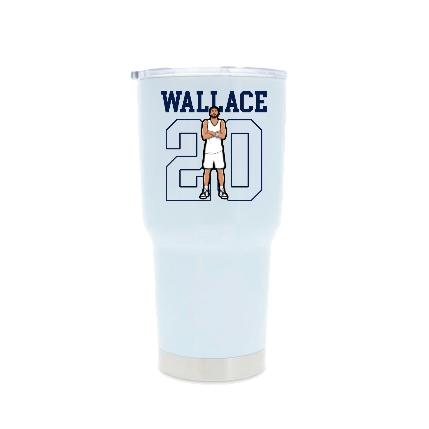 30oz Stainless Steel Tumbler — Shirsey in White