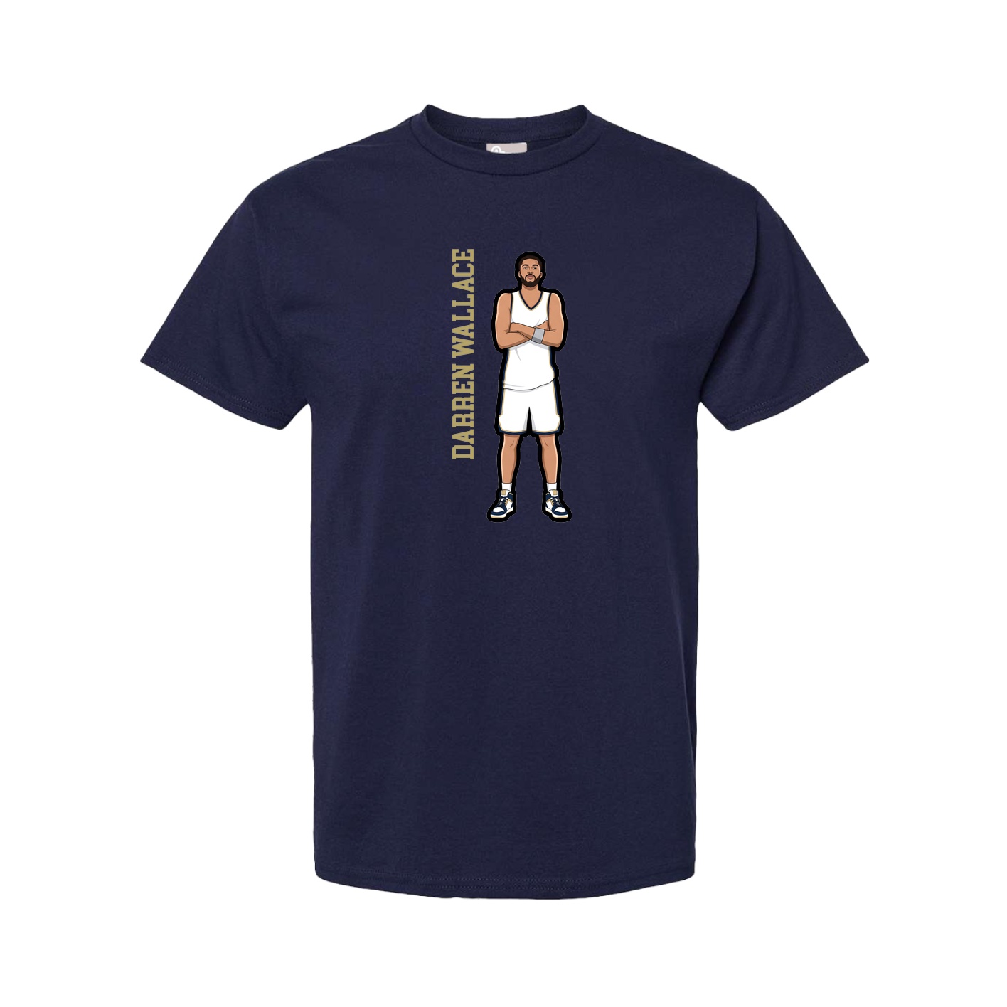 Tee — Name Vertical in Navy