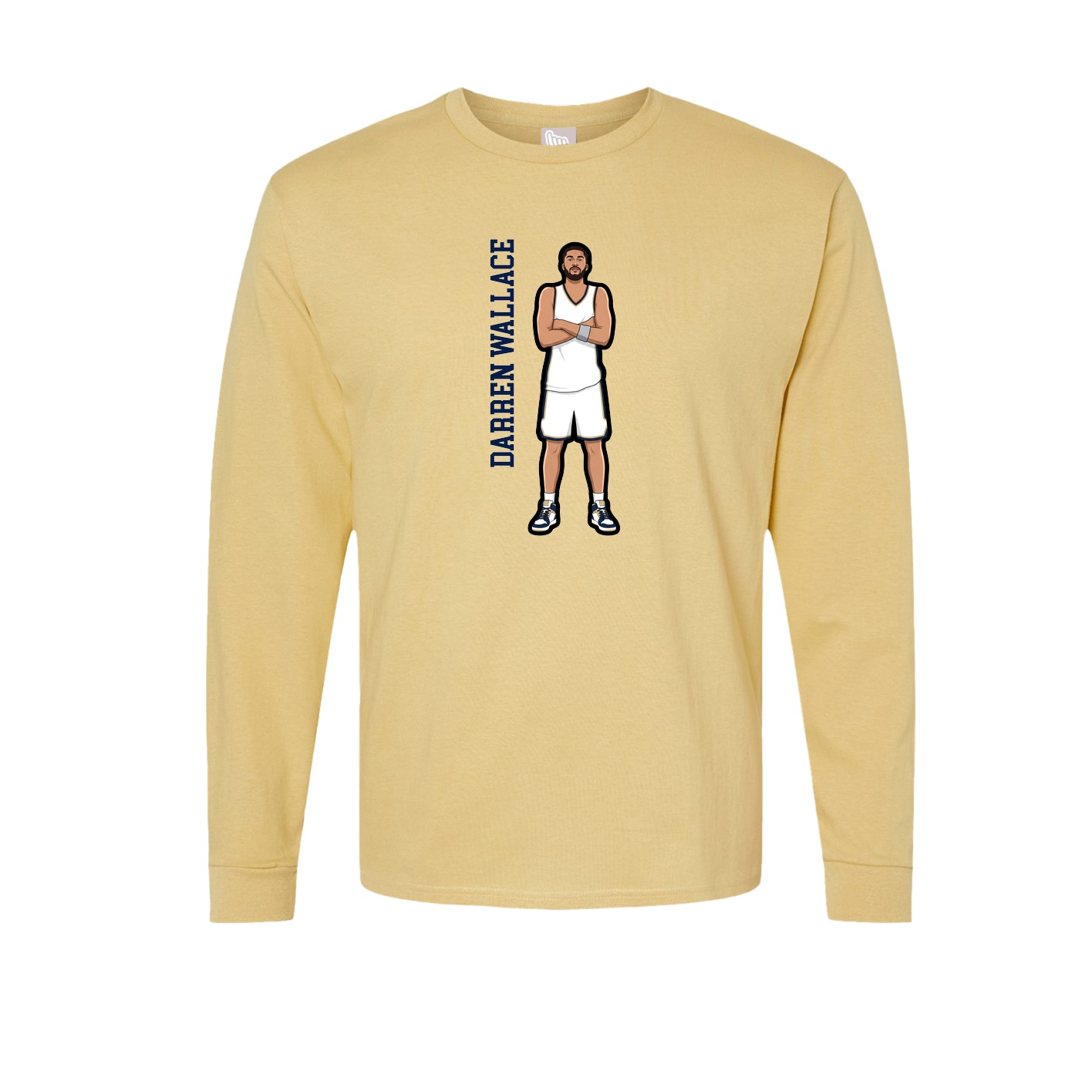 Long Sleeve Tee — Name Vertical in Vegas Gold