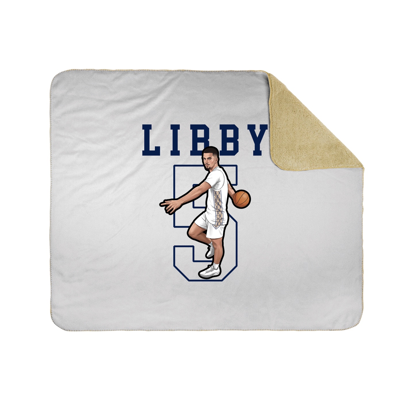 Throw Blanket — Shirsey in White