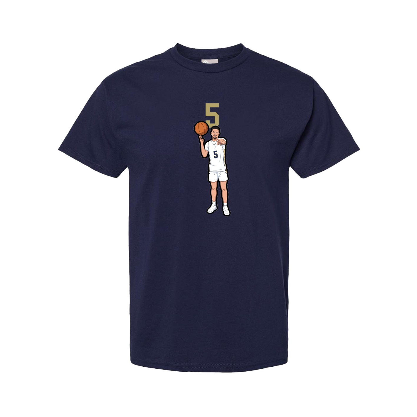 Youth Tee — Number Top in Navy
