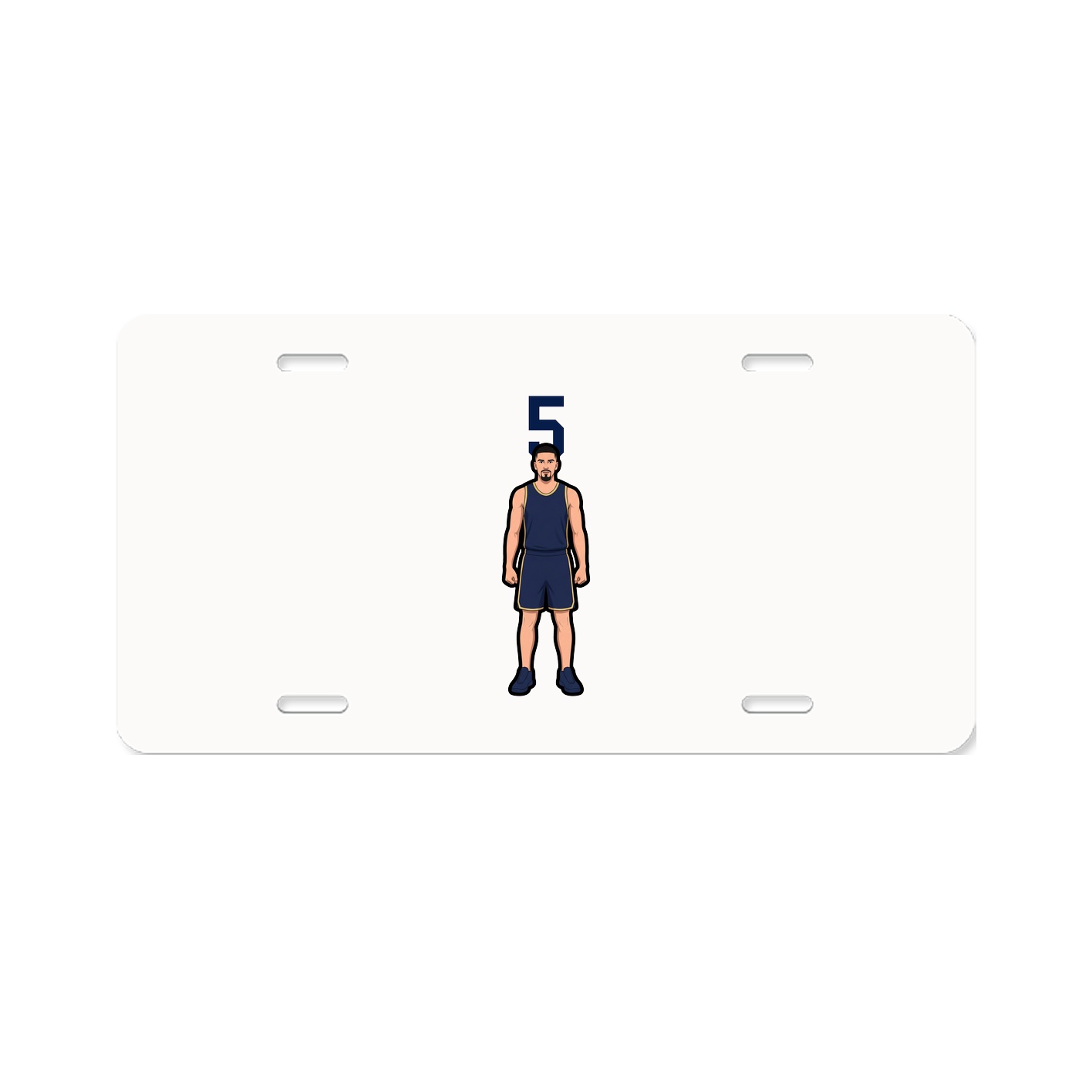 License Plate — Number Top in Classic