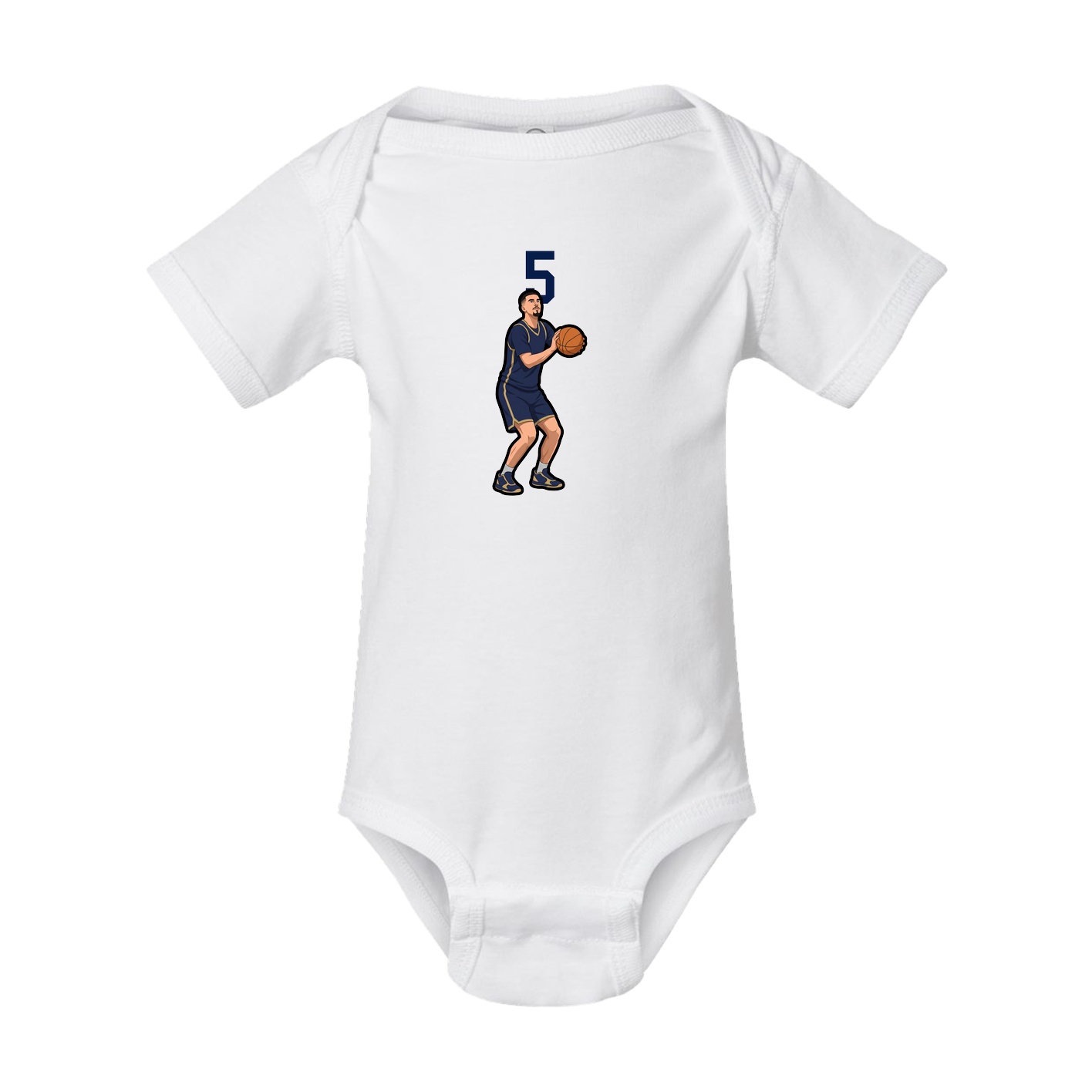 Baby Onesie — Number Top in White