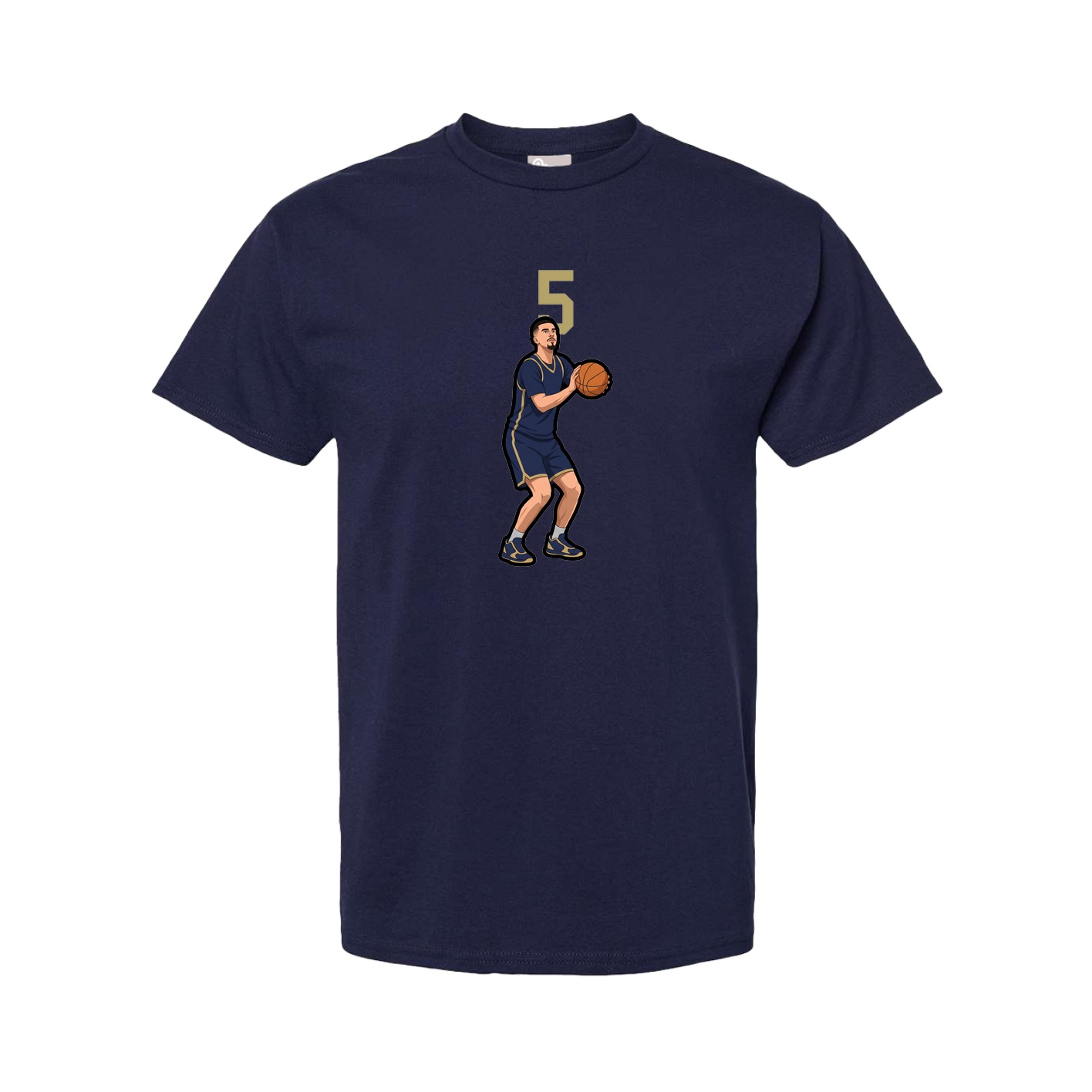 Tee — Number Top in Navy