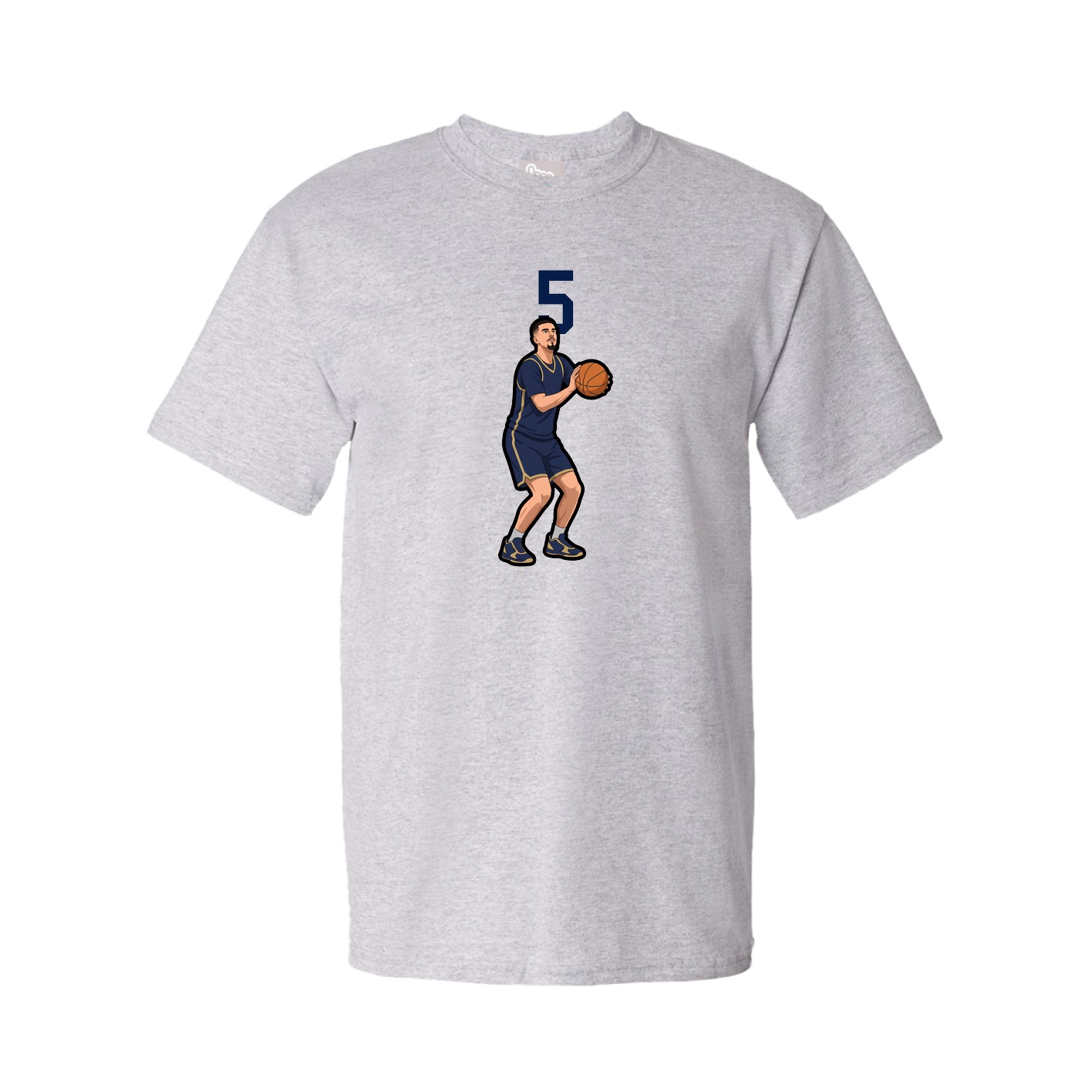 Youth Tee — Number Top in Grey