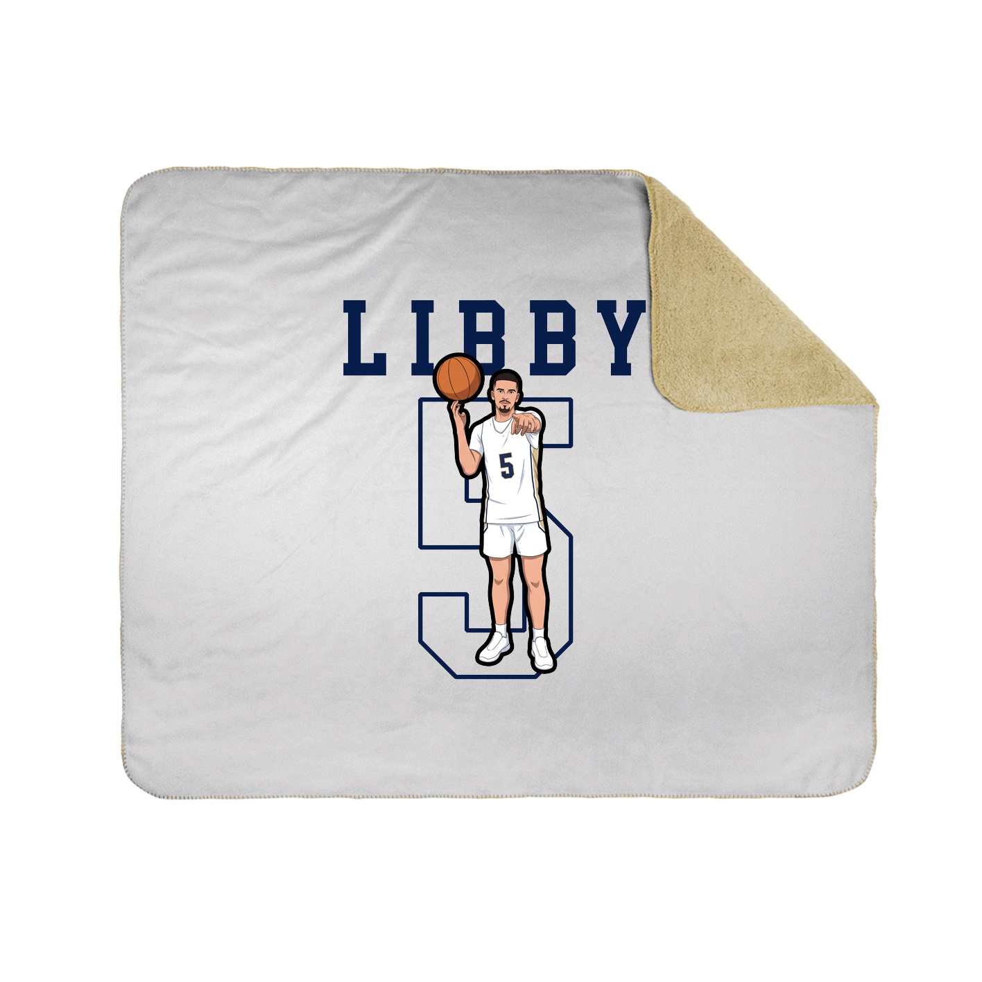 Throw Blanket — Shirsey in White