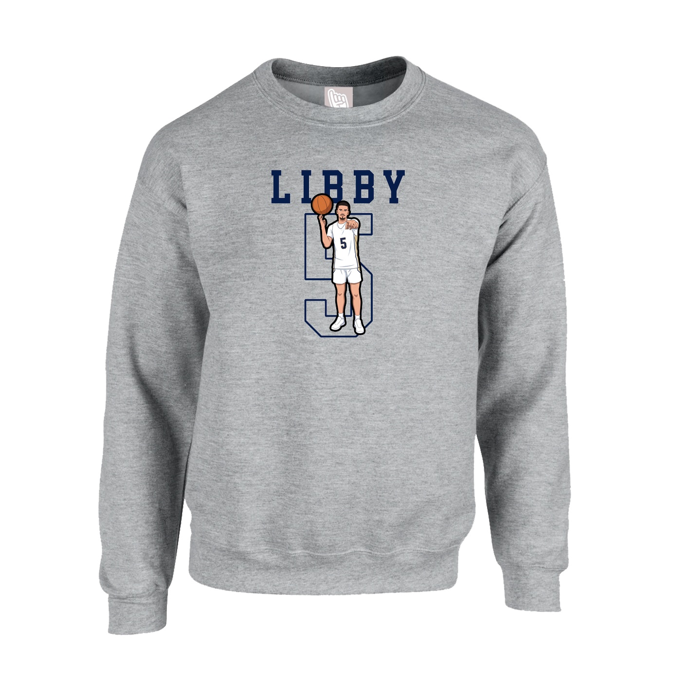 Fleece Crew — Shirsey in Grey