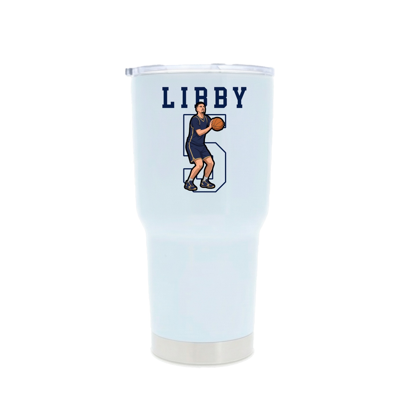 30oz Stainless Steel Tumbler — Shirsey in White