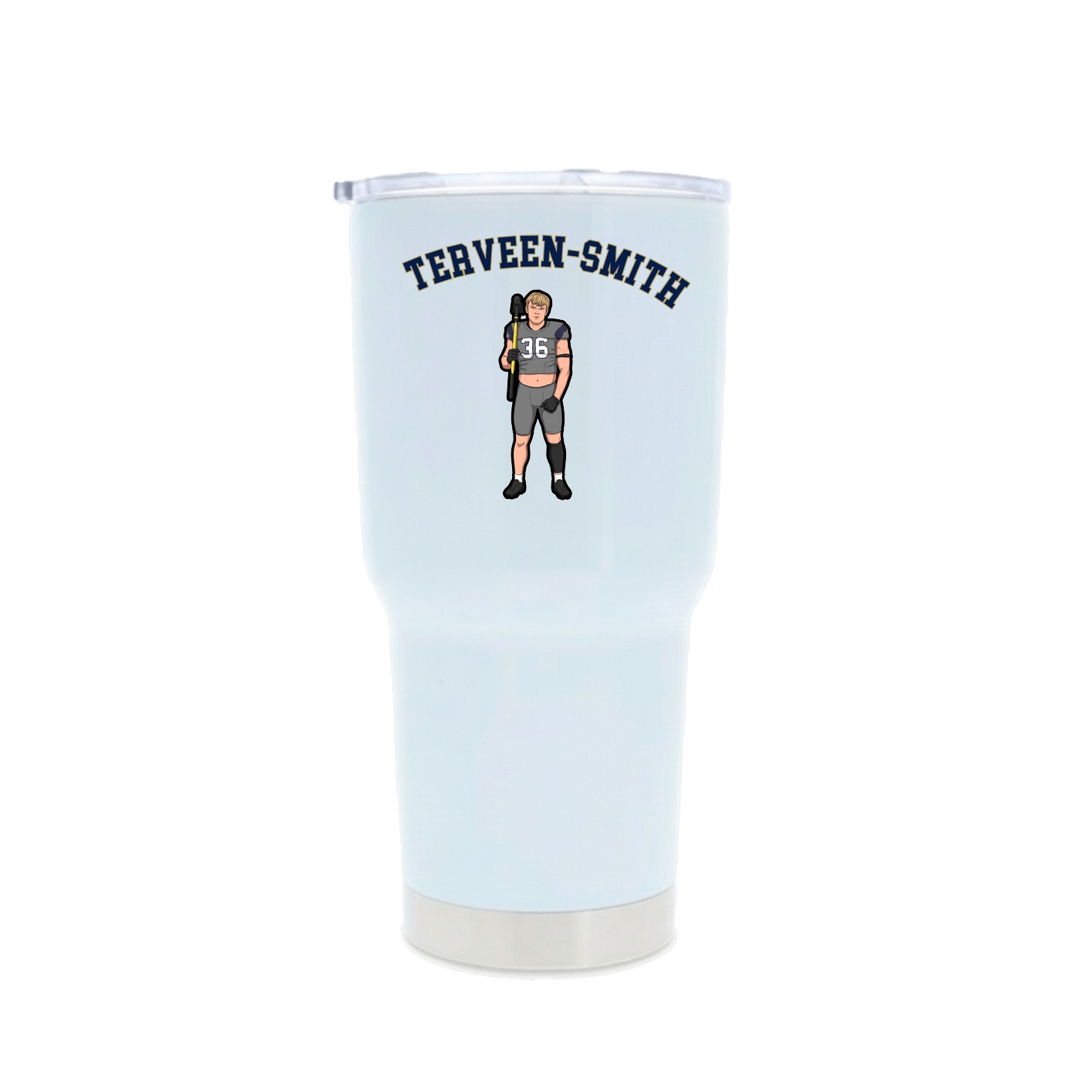 30oz Stainless Steel Tumbler — Shirsey Arch in White