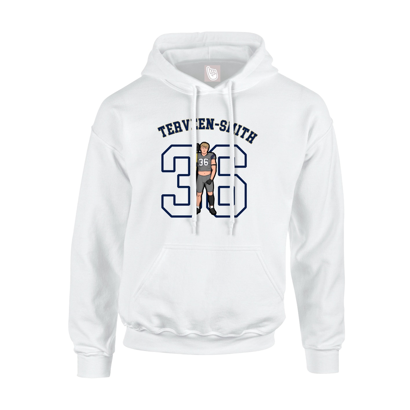 Youth Hoodie — Shirsey Arch in White