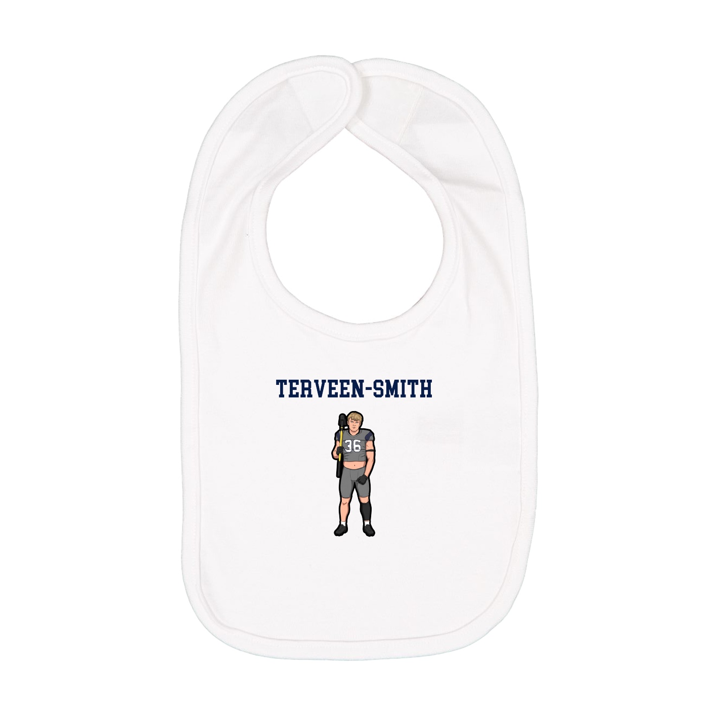 Infant Bib — Shirsey in White