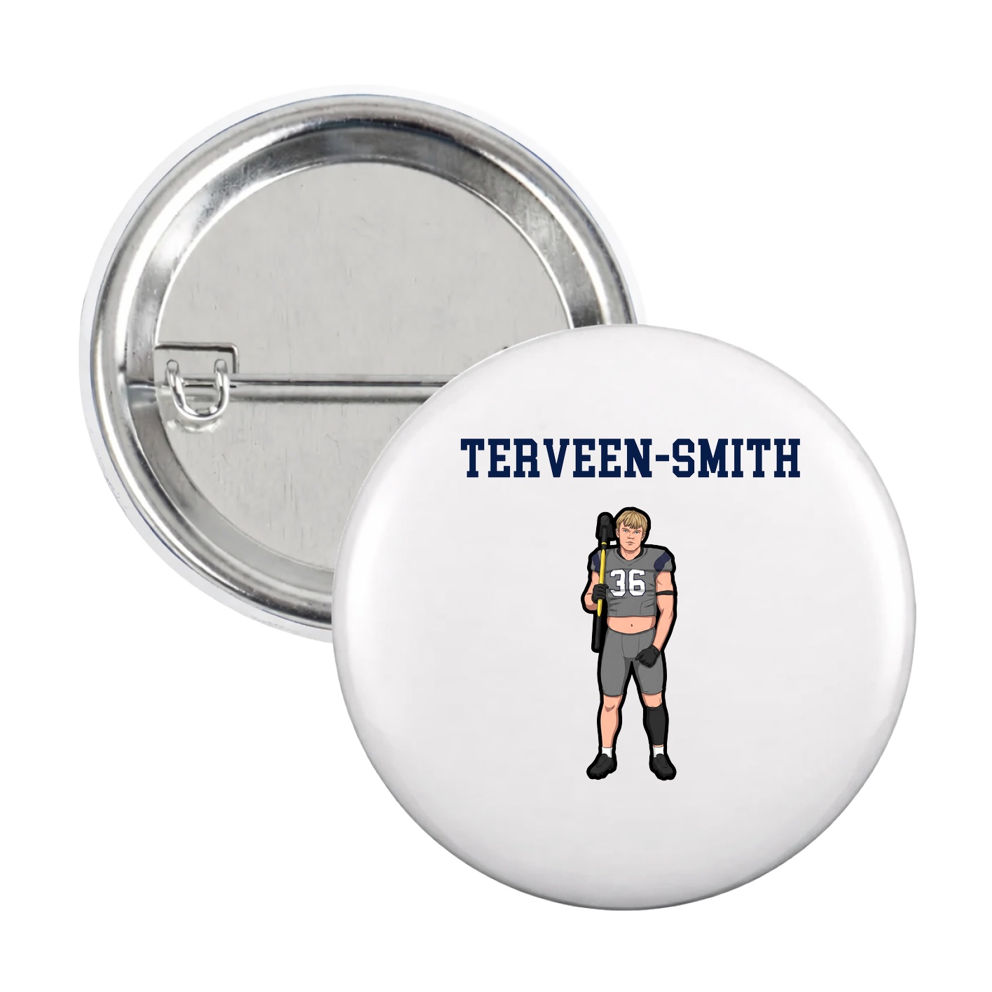 Game Day Button — Shirsey in White