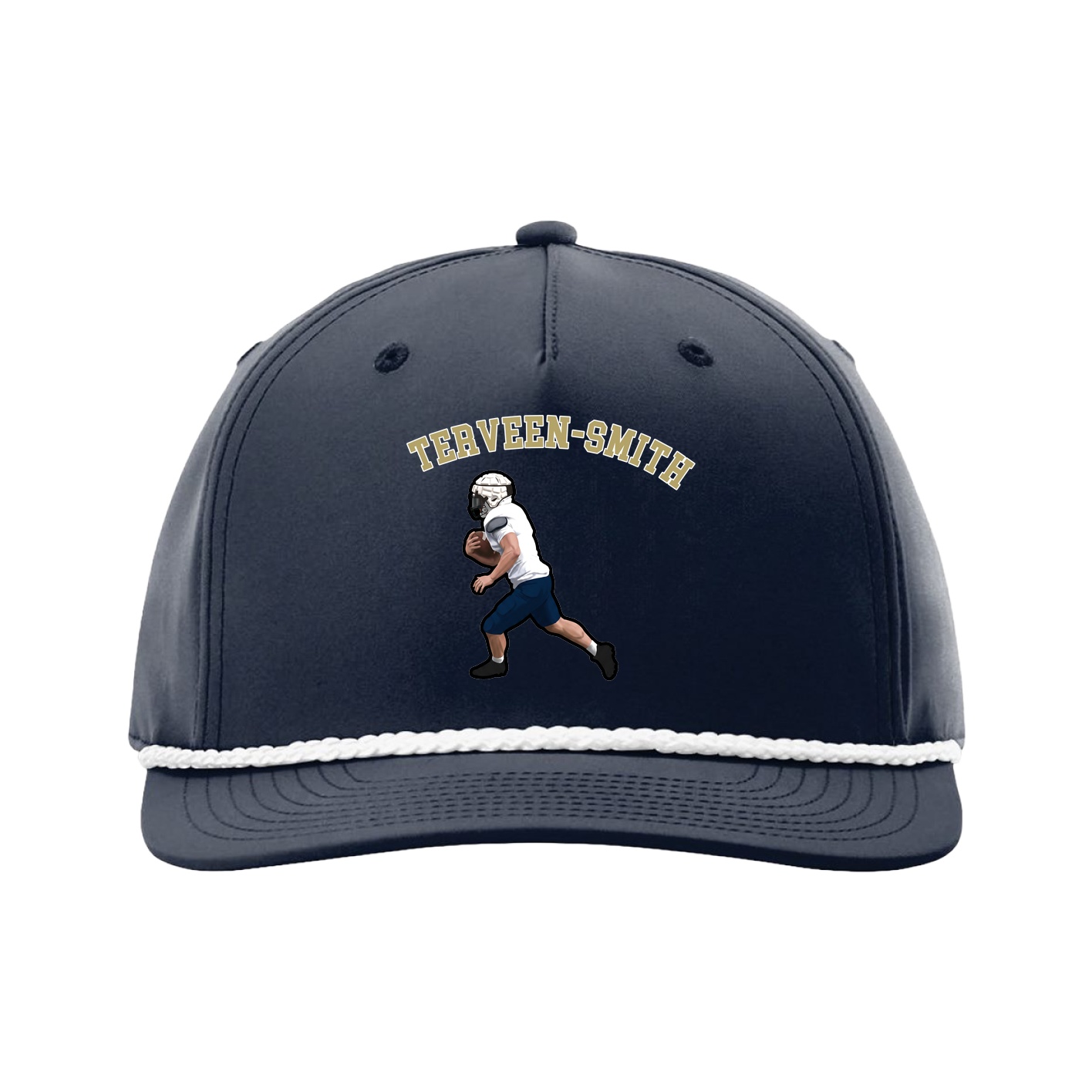 Five-Panel Classic Rope Cap — Shirsey Arch in Navy