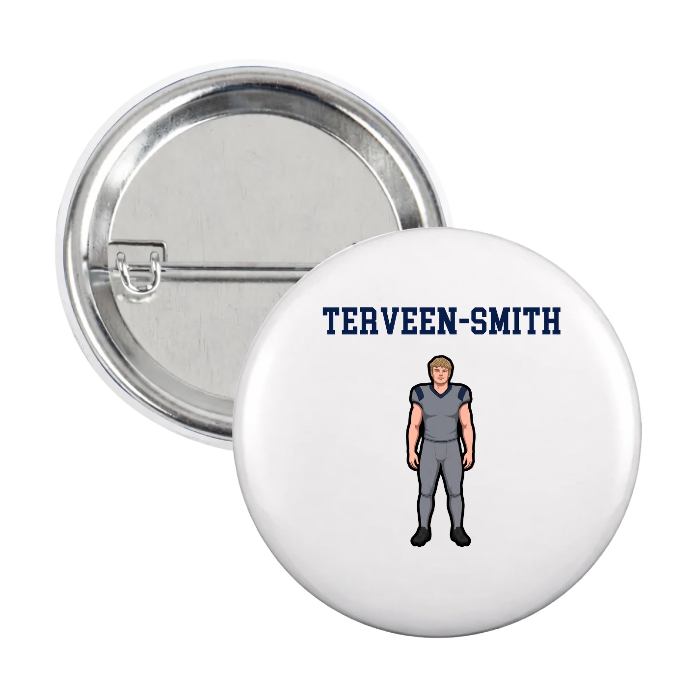Game Day Button — Shirsey in White