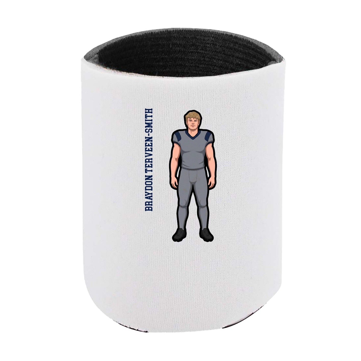 Can Holder — Name Vertical in White