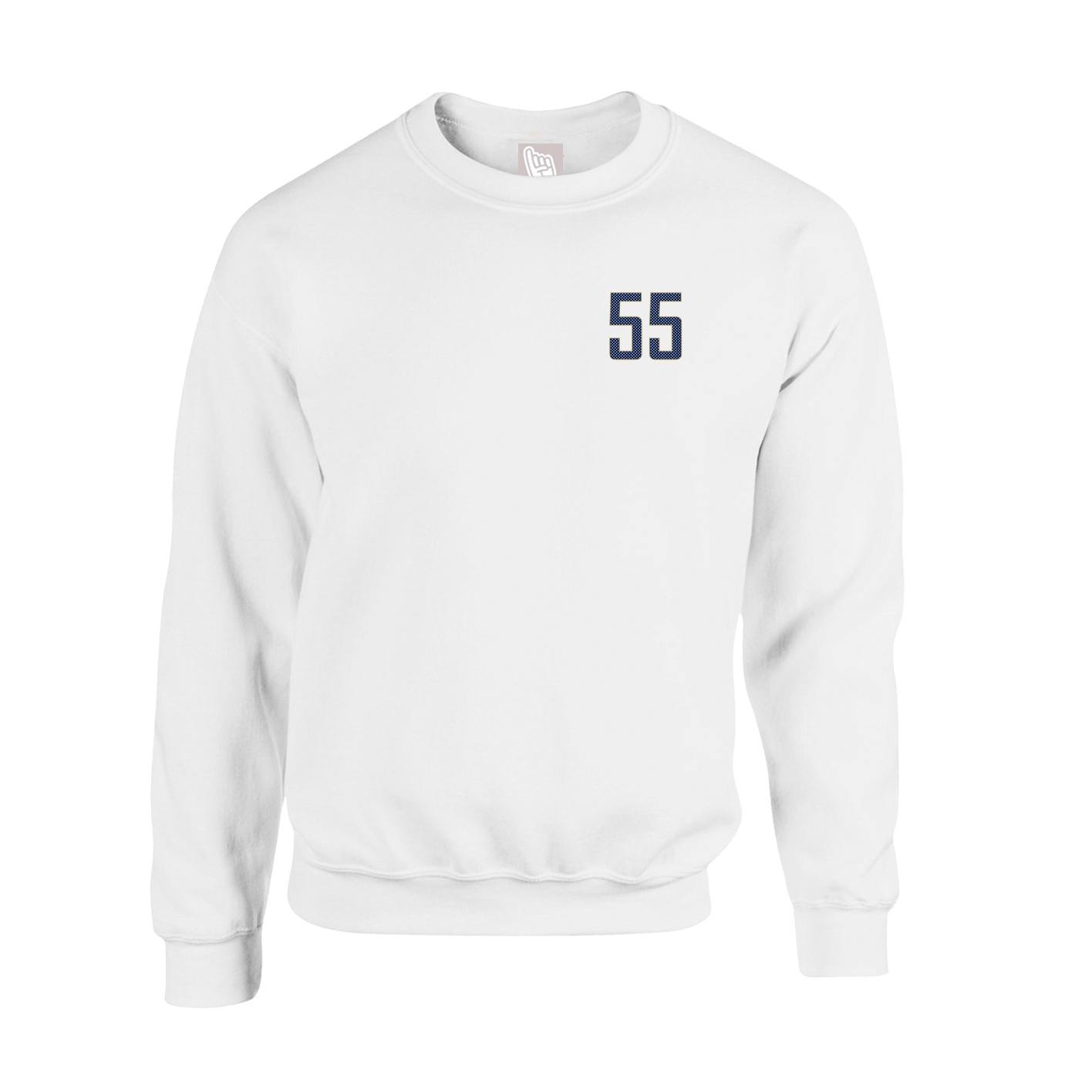Fleece Crew — Front Shirsy in White