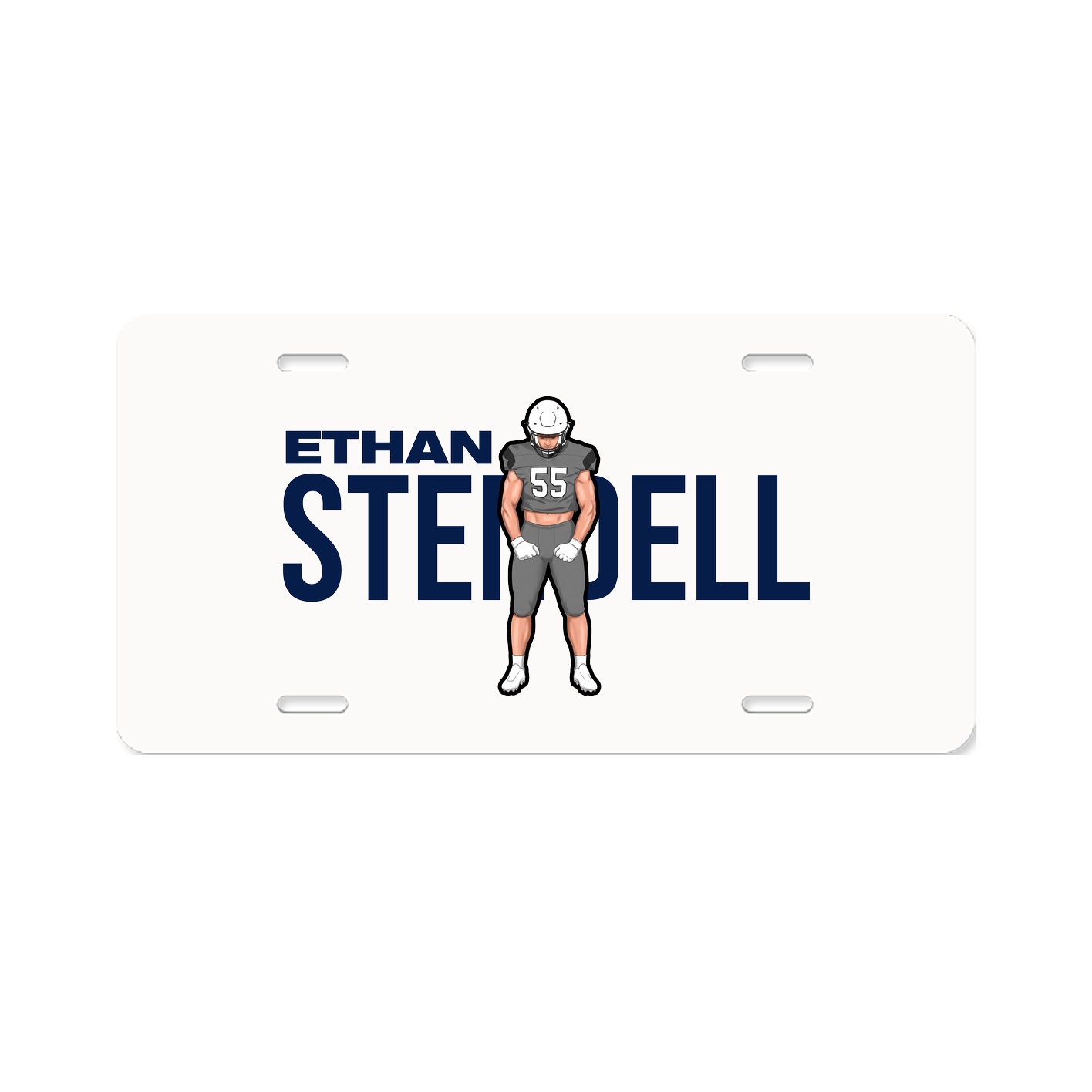 License Plate — Player Name in Classic