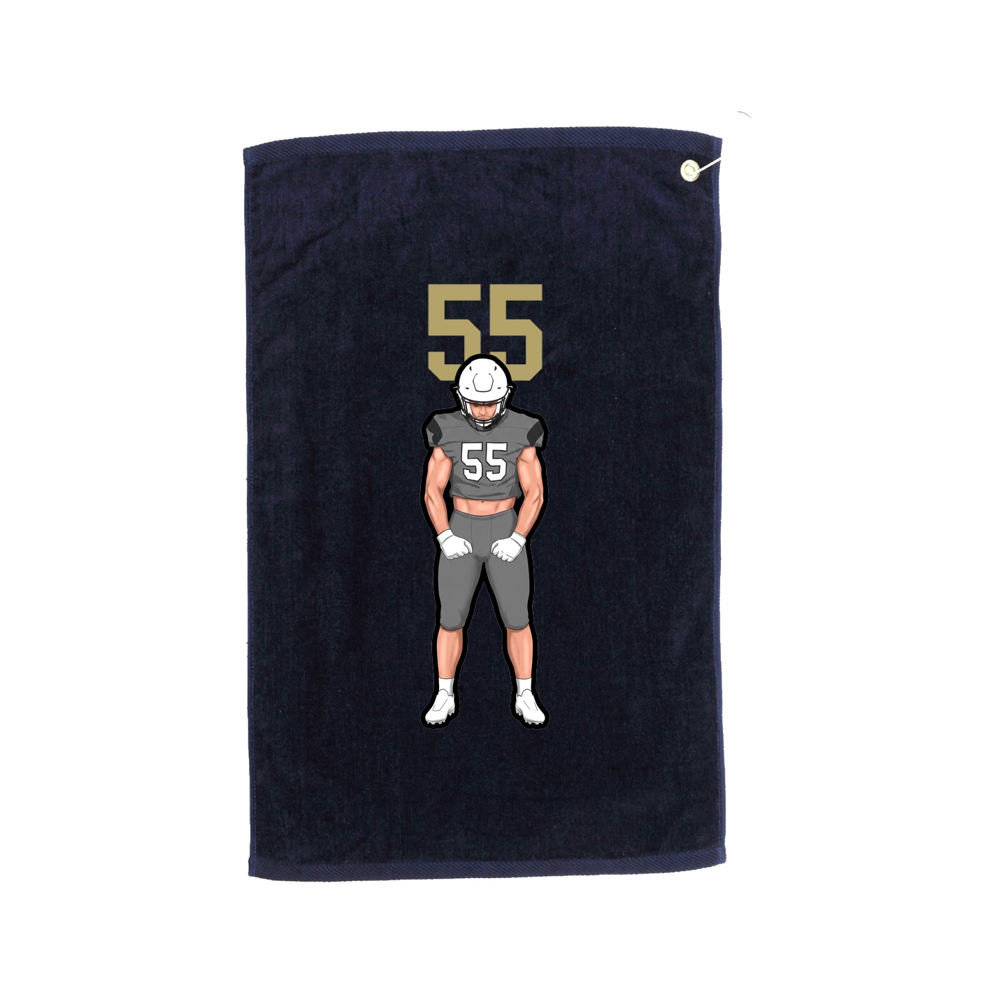 Golf Towel — Number Top in Navy