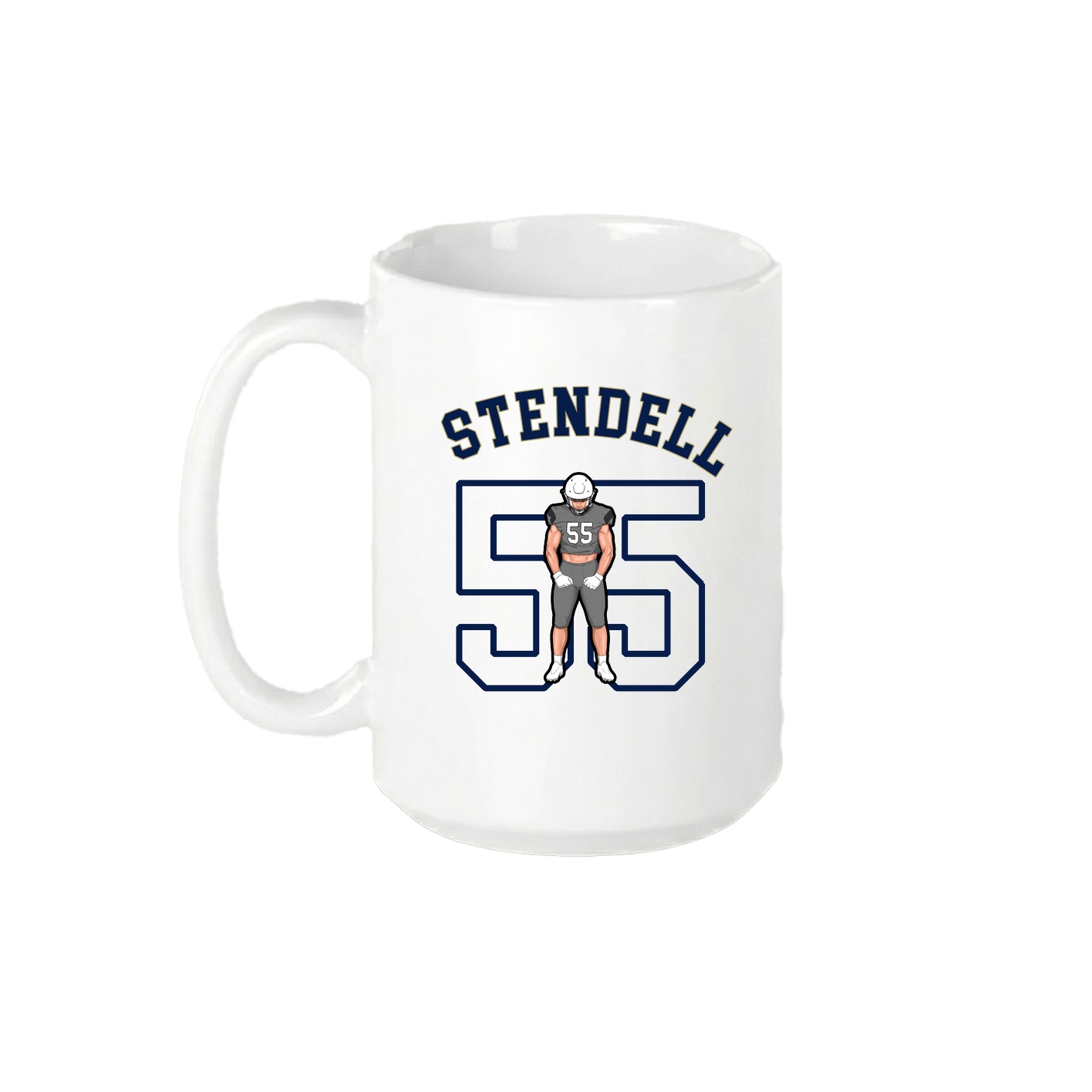 15oz Coffee Mug — Shirsey Arch in White