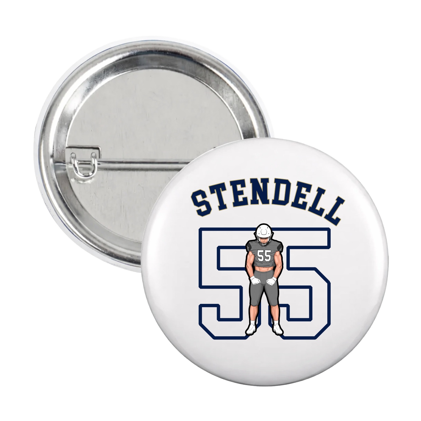 Game Day Button — Shirsey Arch in White