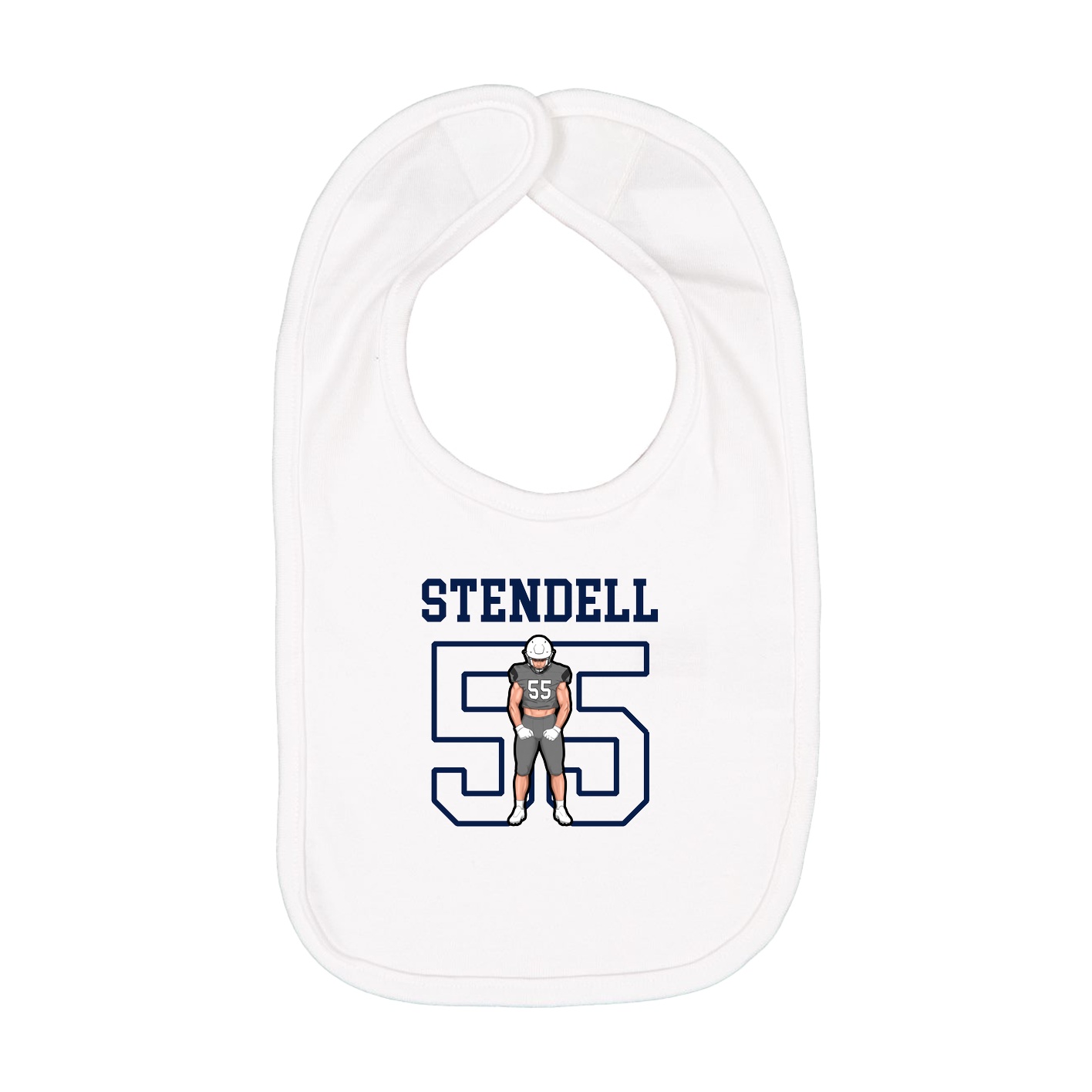 Infant Bib — Shirsey in White