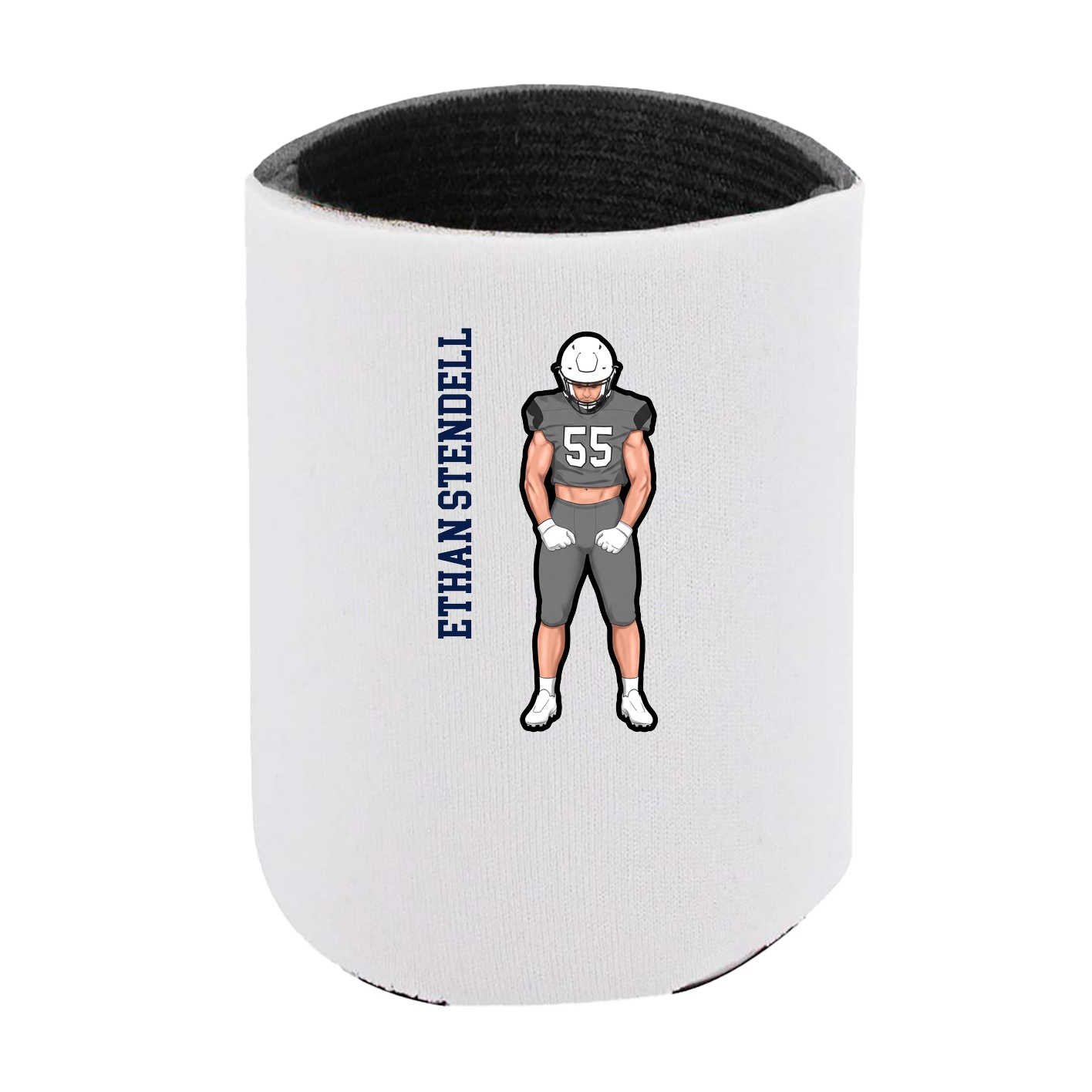 Can Holder — Name Vertical in White
