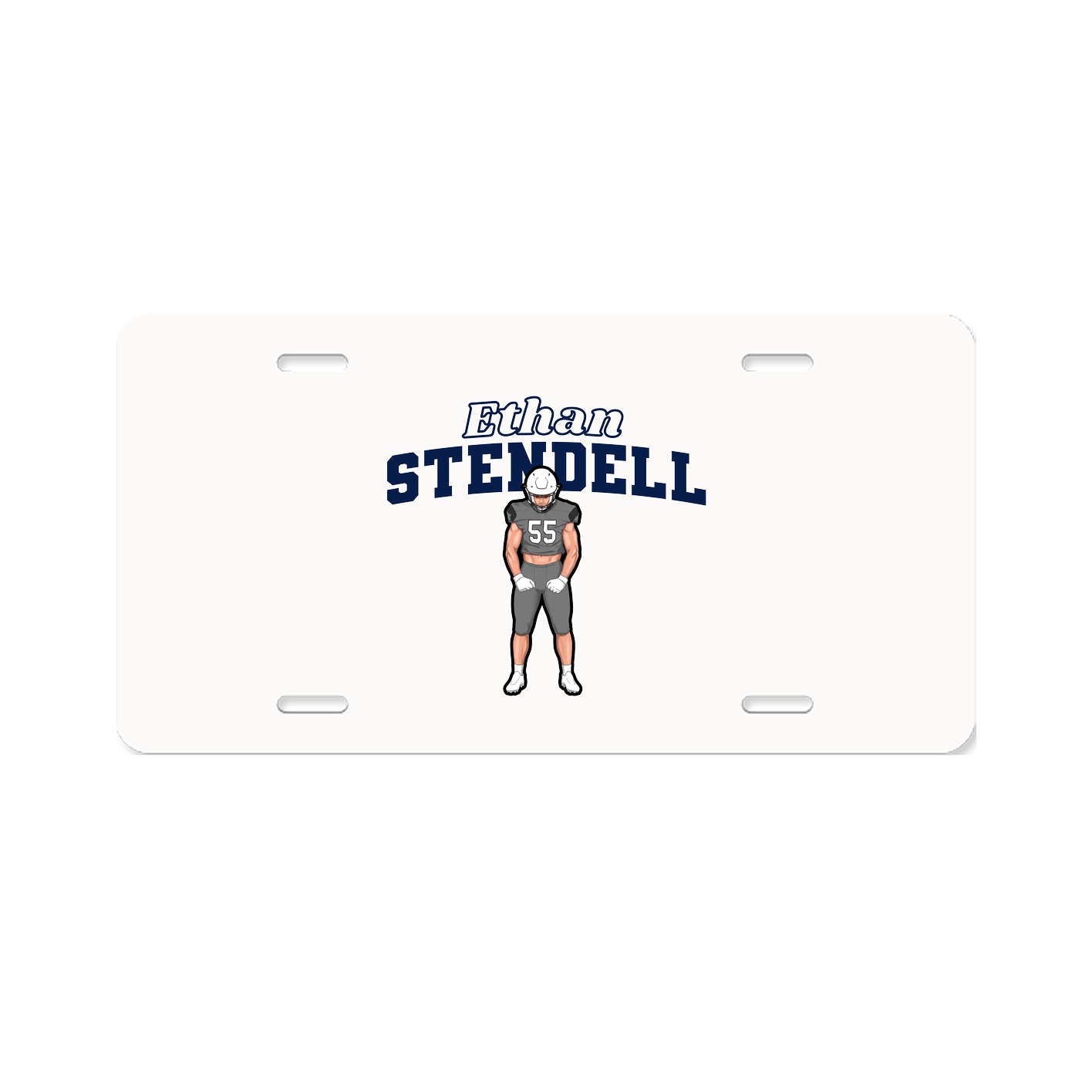 License Plate — Name Arch in Classic