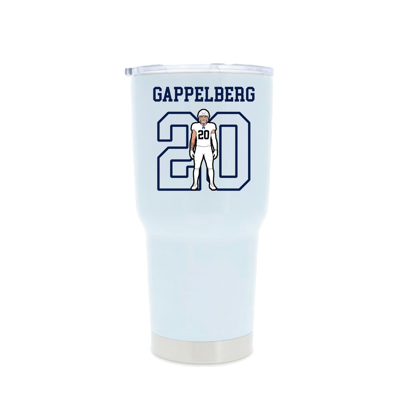30oz Stainless Steel Tumbler — Shirsey in White